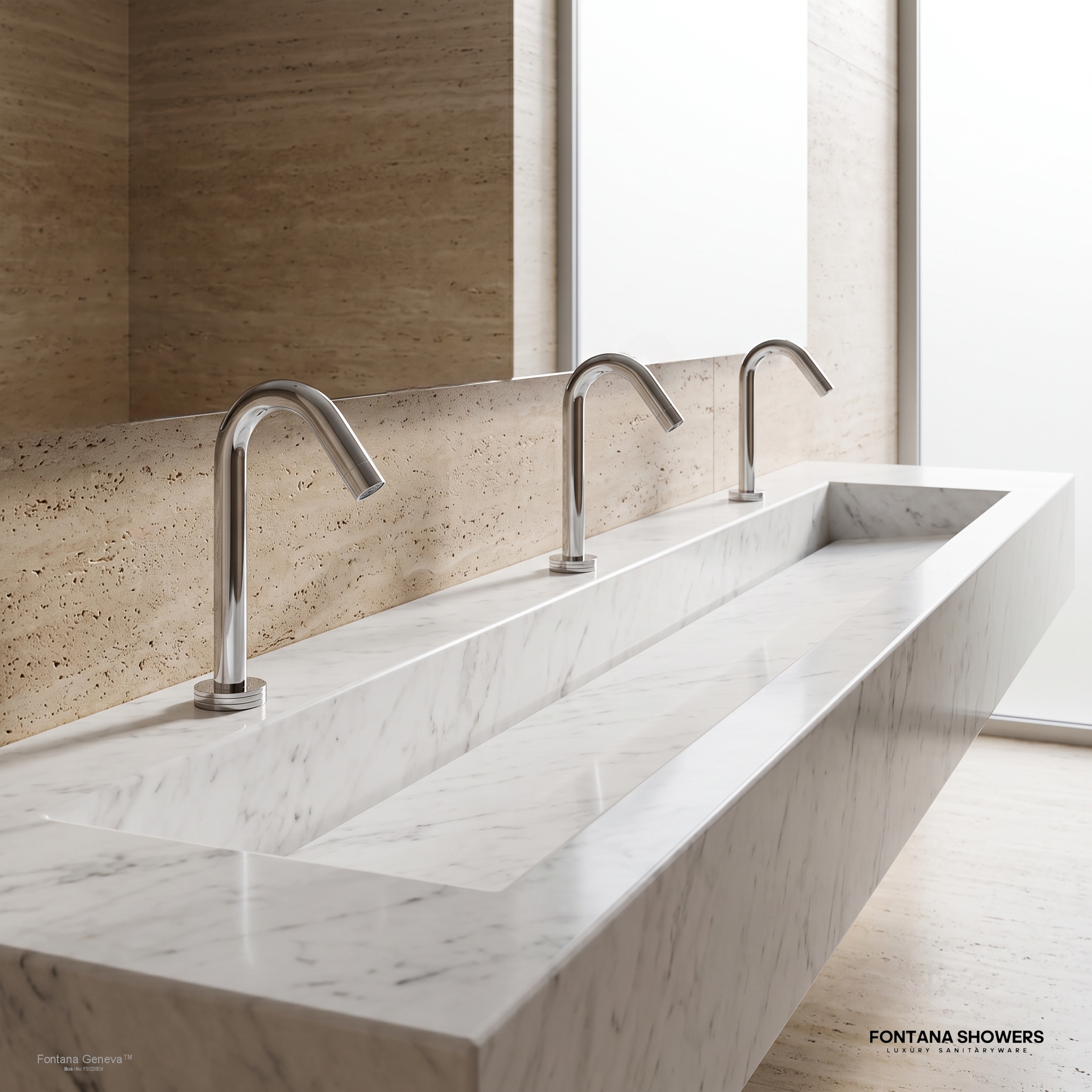 Fontana Geneva Chrome Commercial Sensor Faucet - FS1226CH