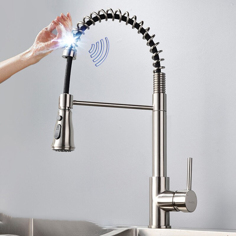 Fontana Marseille Stainless Steel Pull Down Kitchen Faucet ...