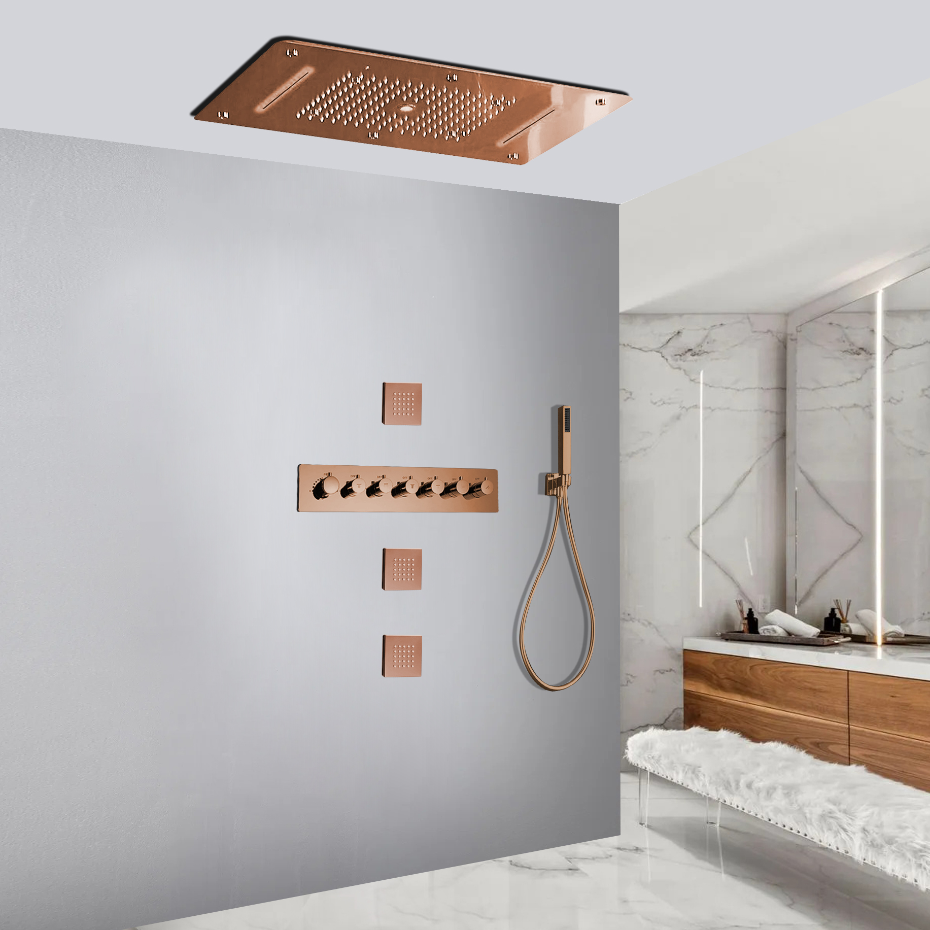 Best Luxury Bathroom Dual Shower Heads - Fontana Showers