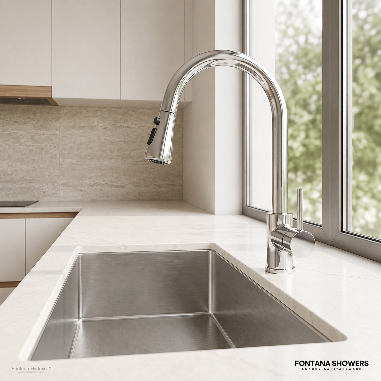 FontanaShowers product FS1558BRUSHEDCH-TOUCH