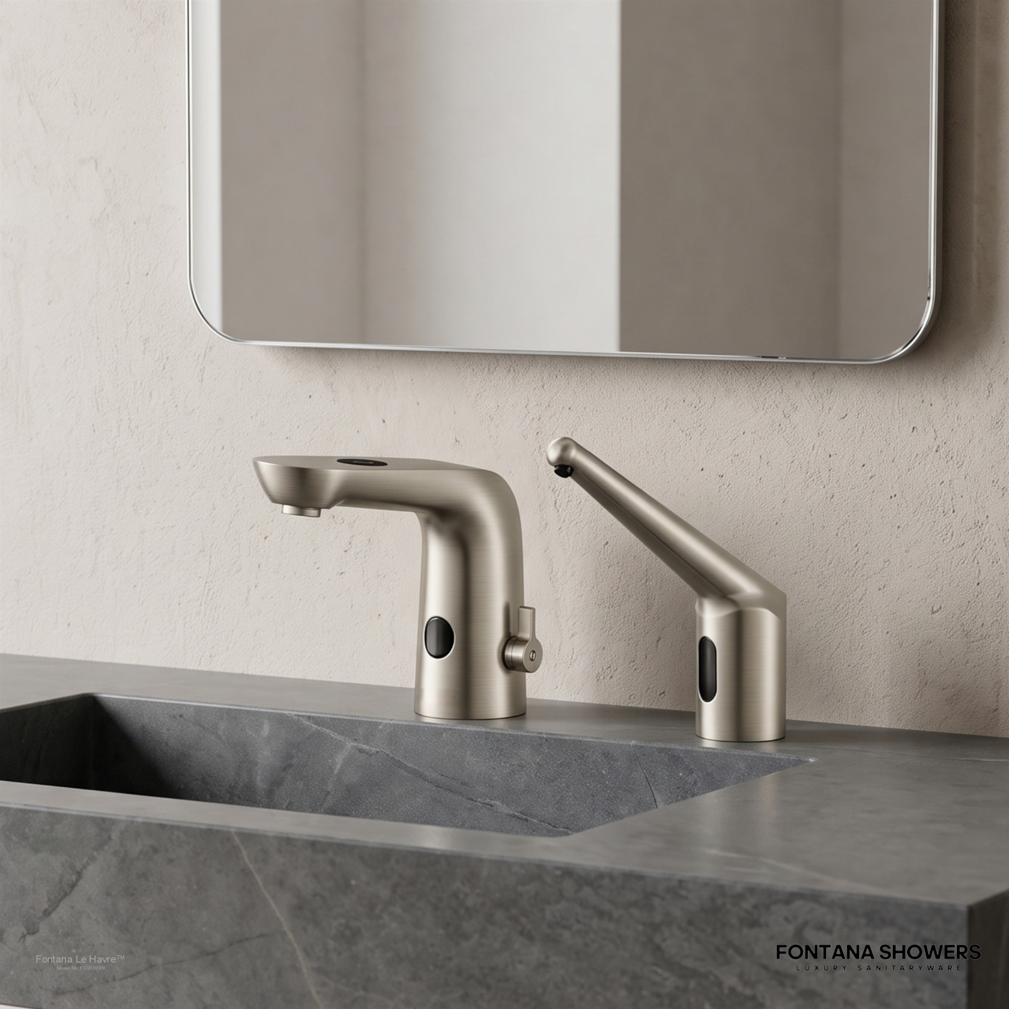 Fontana Le Havre High Quality Motion Sensor Faucet and Automatic Deck Mount Soap Dispenser