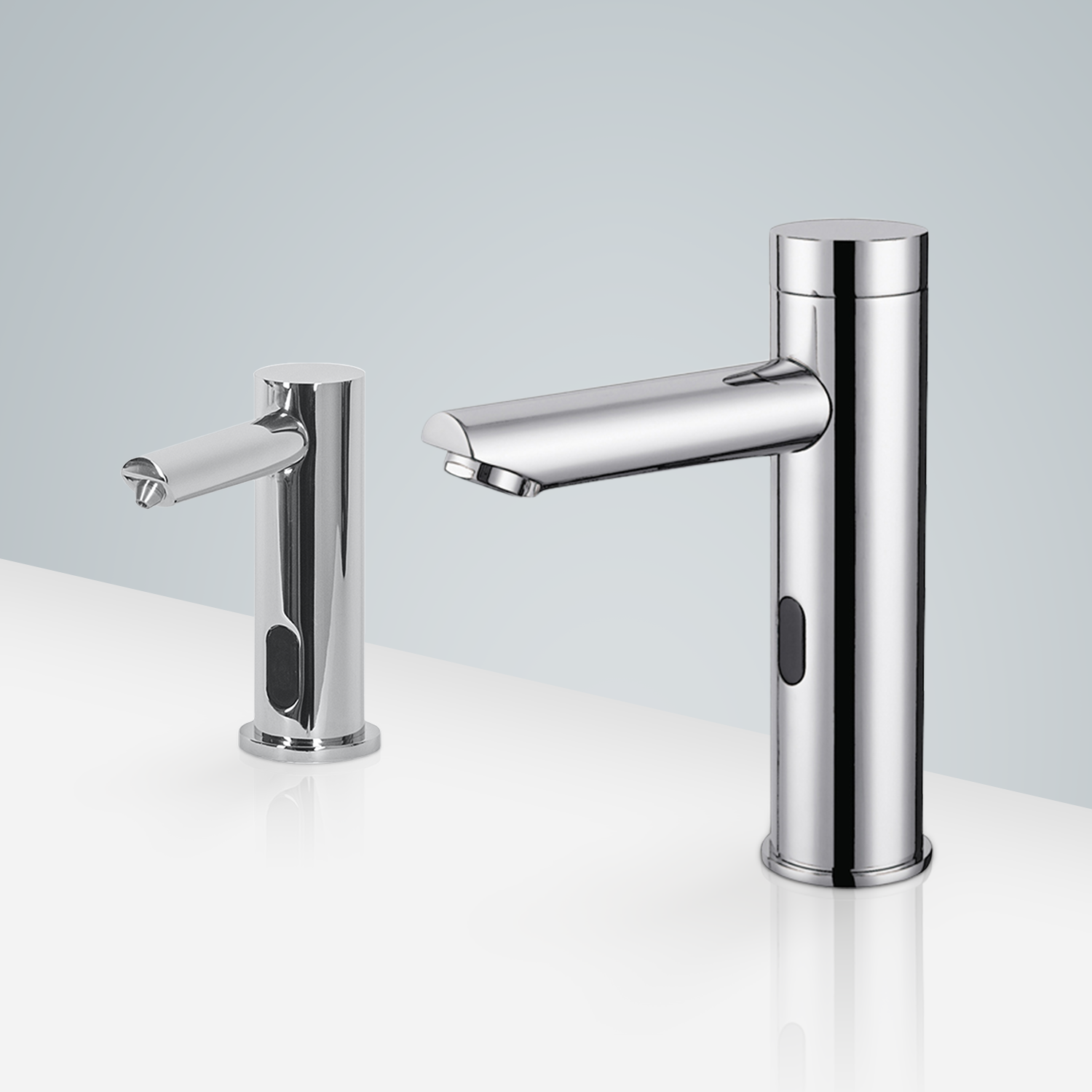 Automatic faucet and soap dispenser pairing