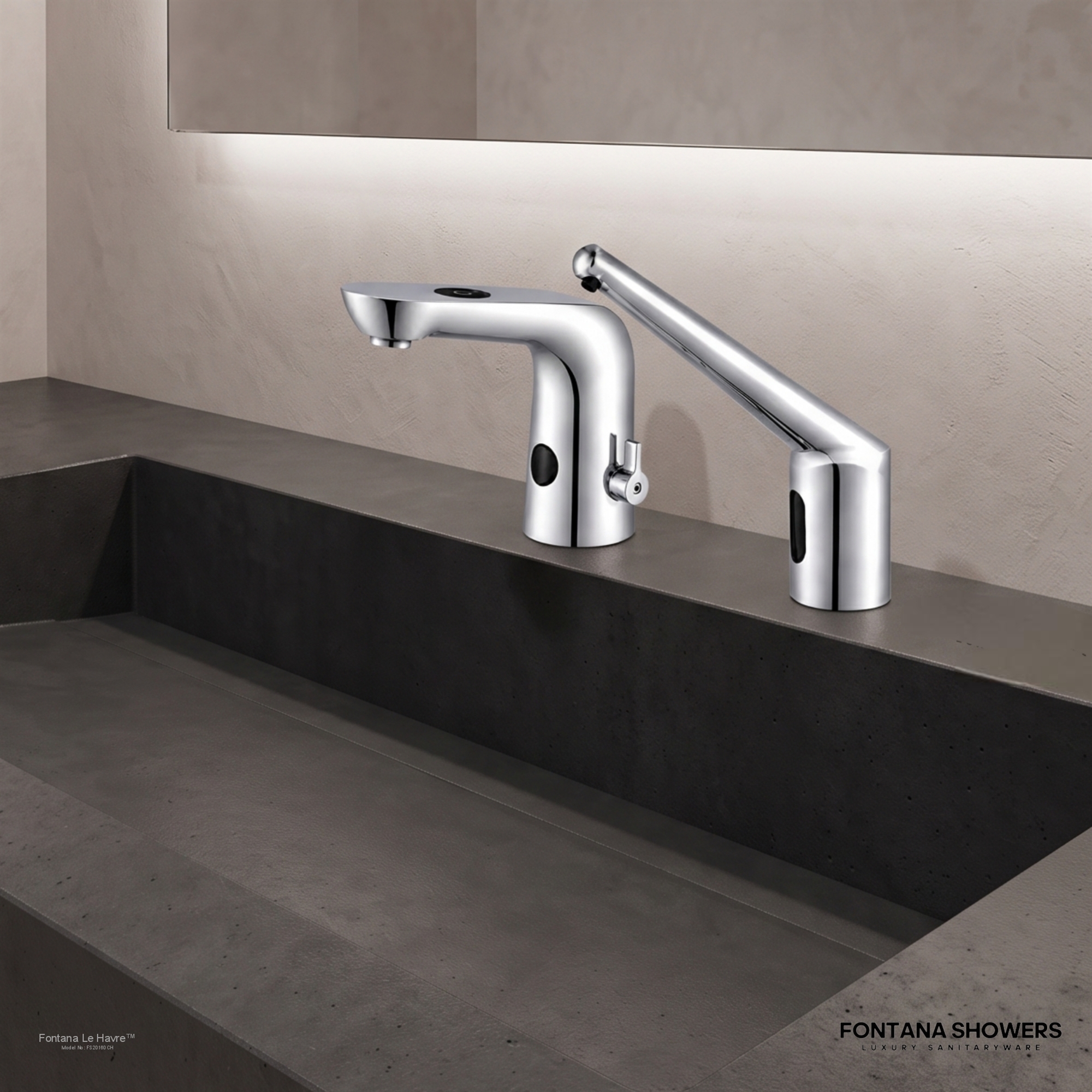 Alternate view of Fontana St. Gallen Motion Sensor Touchless Faucet and Automatic Liquid Foam Soap Dispenser