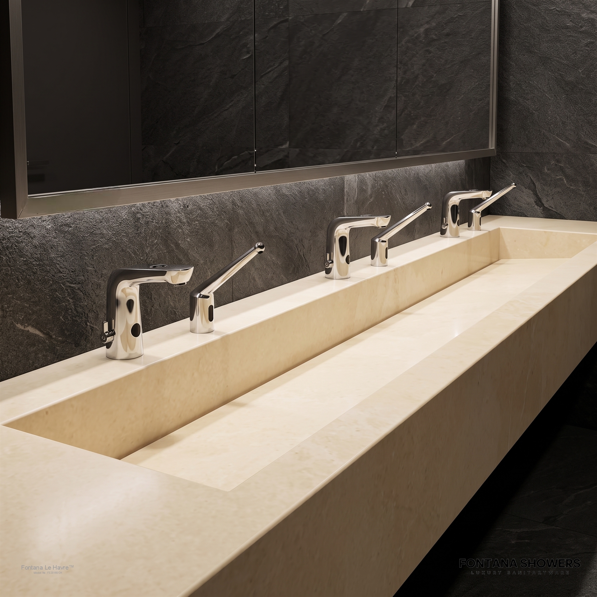 Fontana St. Gallen Motion Sensor Touchless Faucet and Automatic Liquid Foam Soap Dispenser