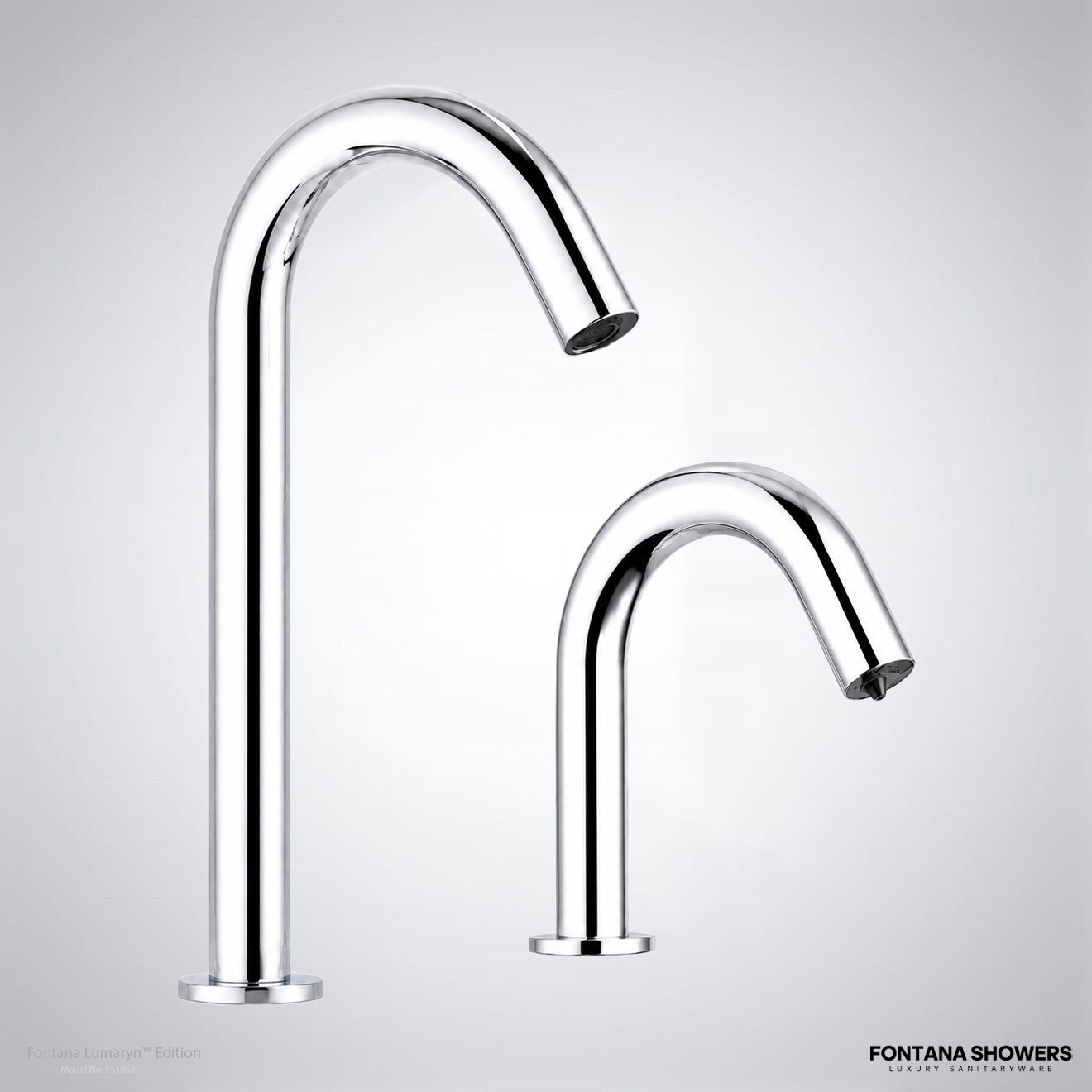 Fontana Carpi Motion Sensor Faucet and Automatic Soap Dispenser for Restrooms in Chrome FS1852