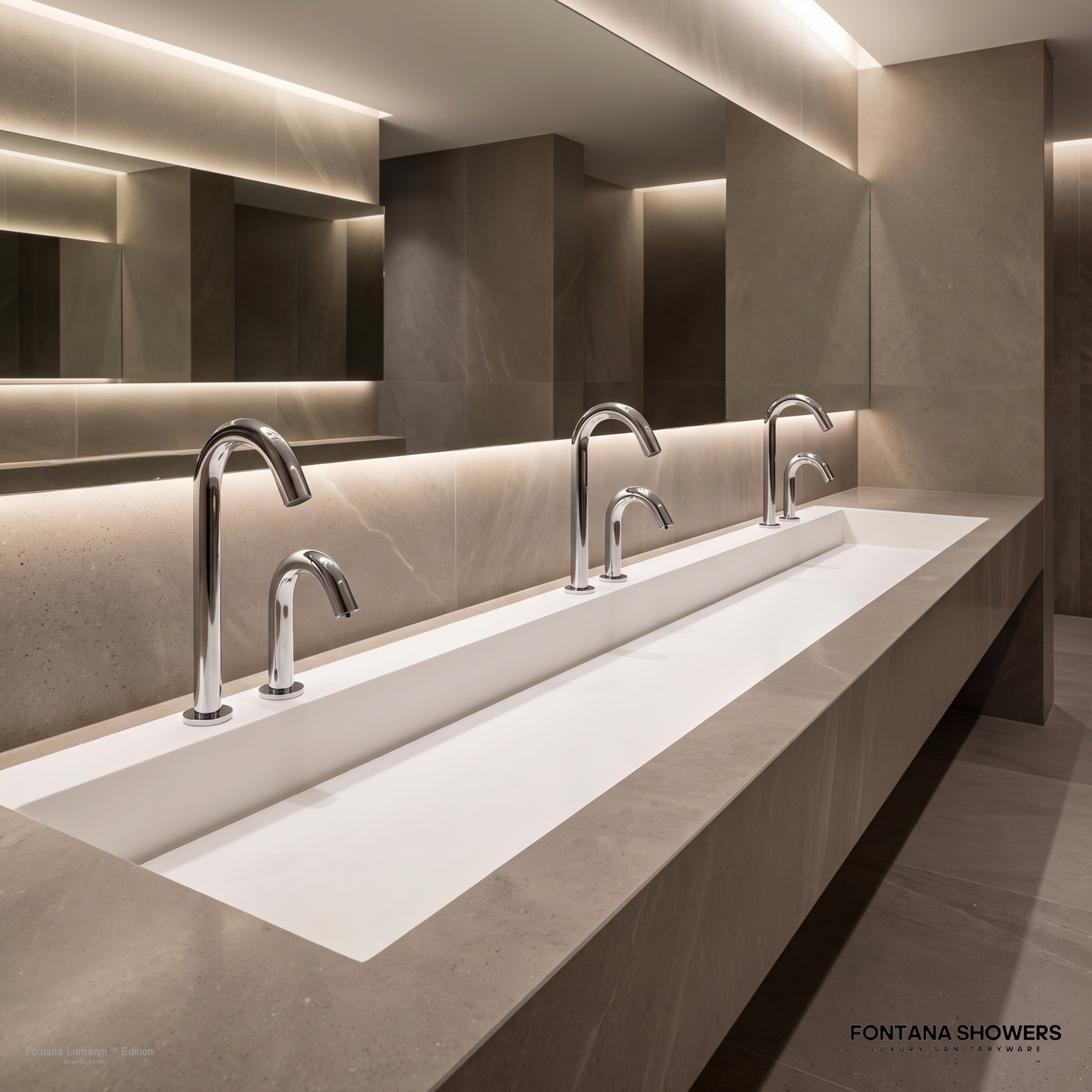 Fontana FS1852 Chrome Motion Sensor Faucet & Automatic Soap Dispenser