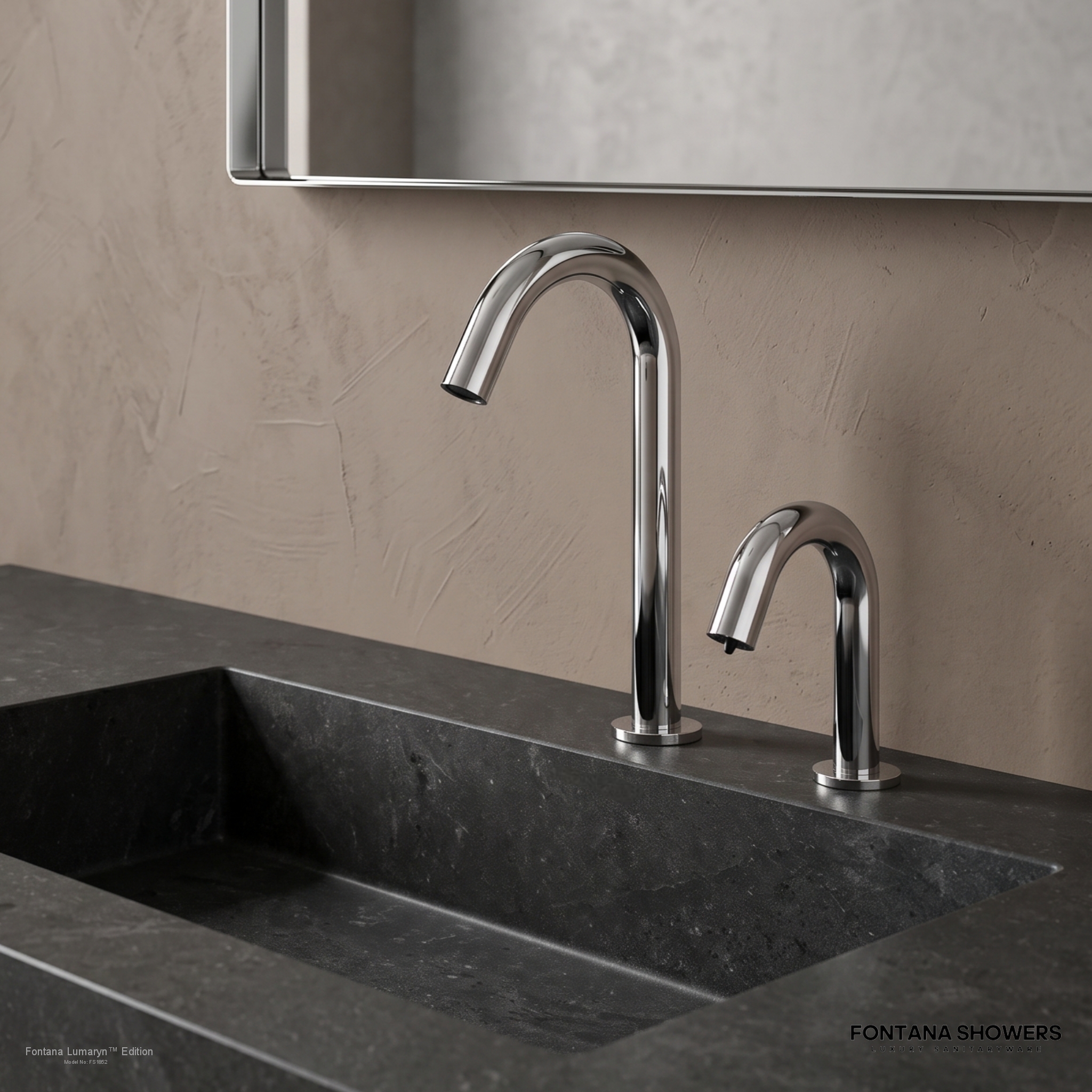Fontana FS1852 Chrome Motion Sensor Faucet & Automatic Soap Dispenser
