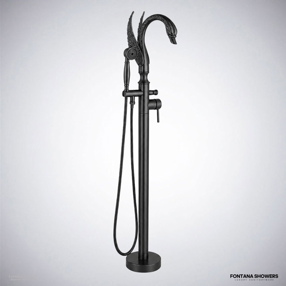 Fontana Clarionis Matte Black Thermostatic Digital Luxury Shower Set