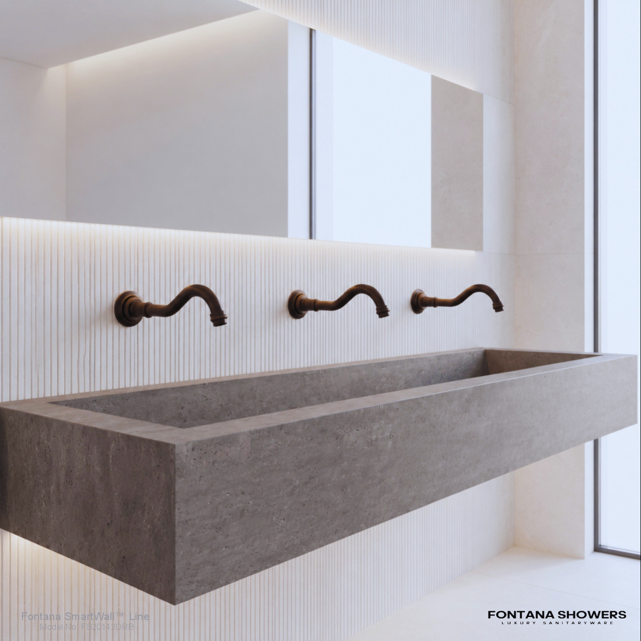 Fontana SmartWall Line Oil Rubbed Bronze Single Hole Touchless Faucet View 2