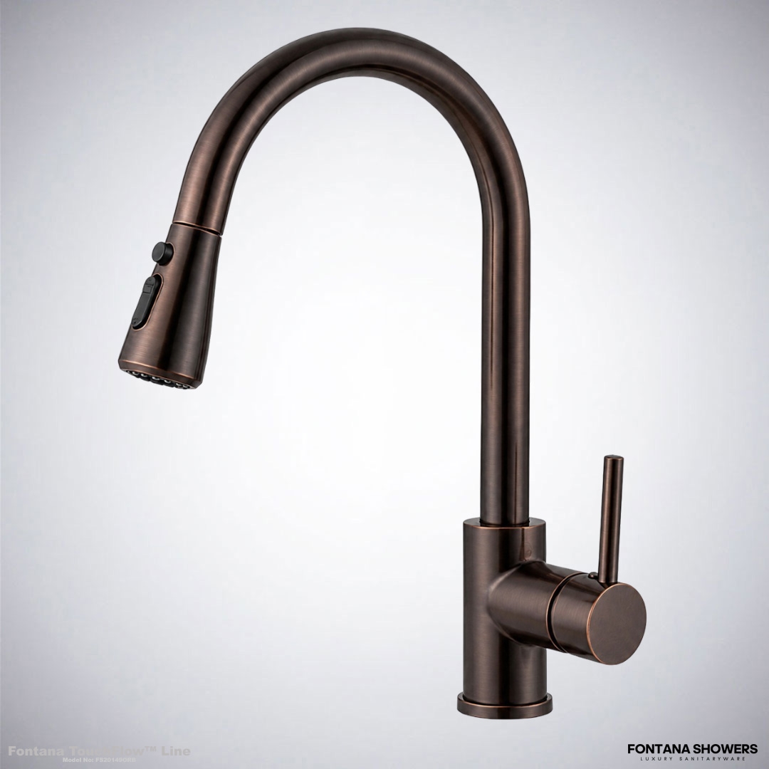 Fontana TouchFlow™ Line Oil Rubbed Bronze Pull-Out Touch Kitchen Faucet