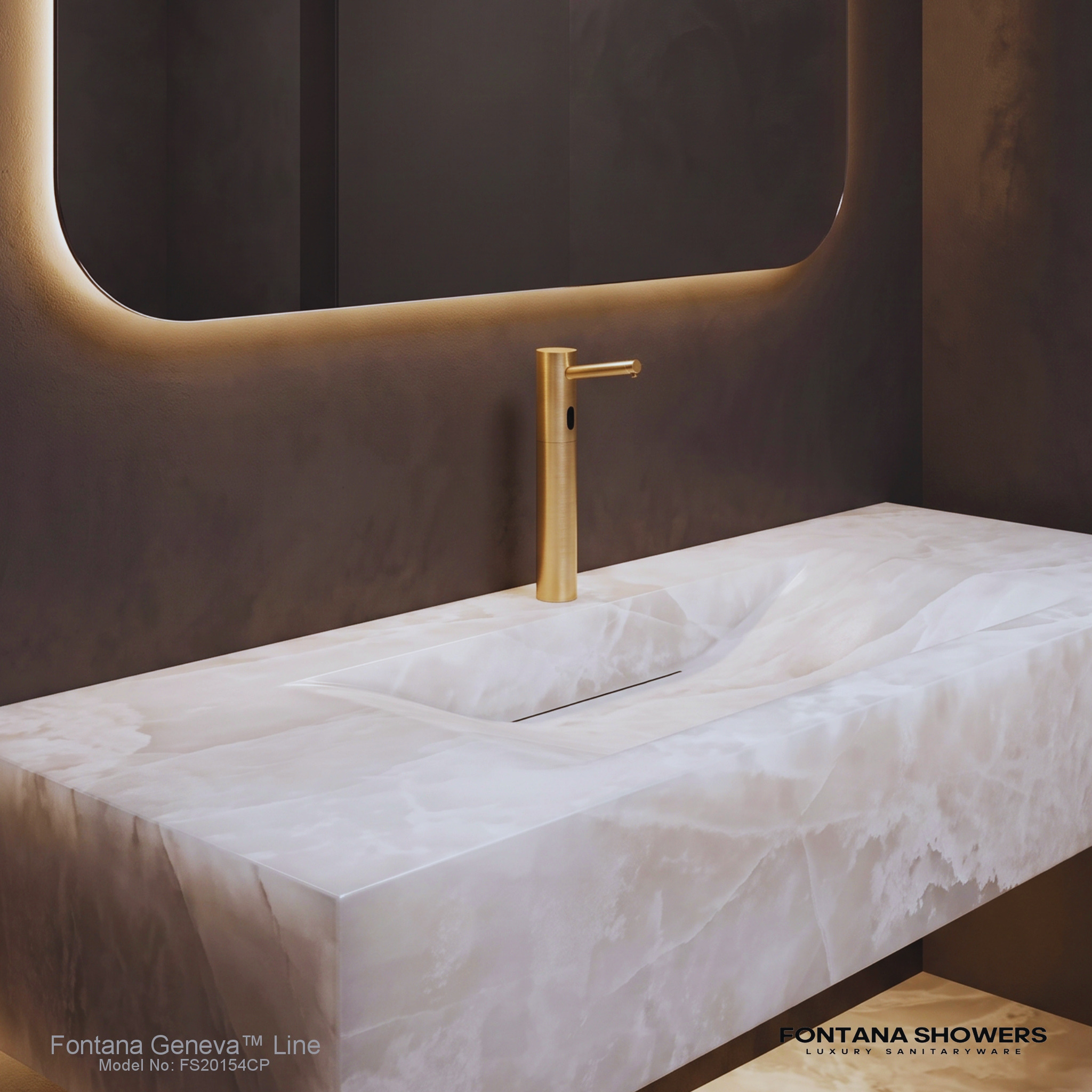 Fontana FS20154 Champagne Automatic Touchless Soap Dispenser
