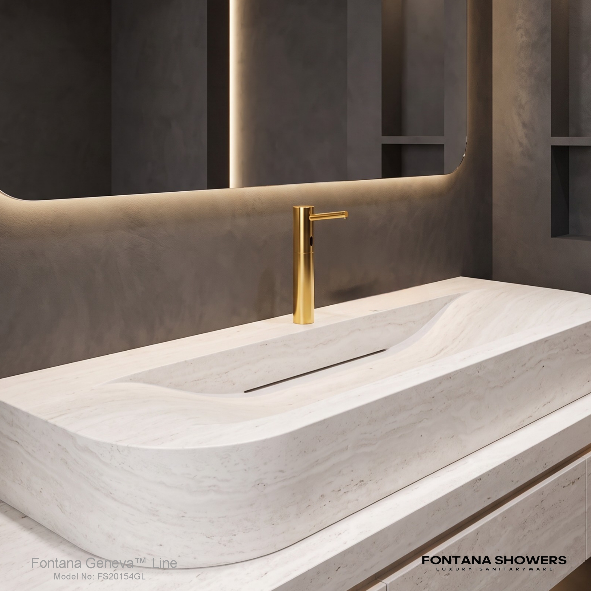 Fontana FS20154 Gold Automatic Touchless Soap Dispenser