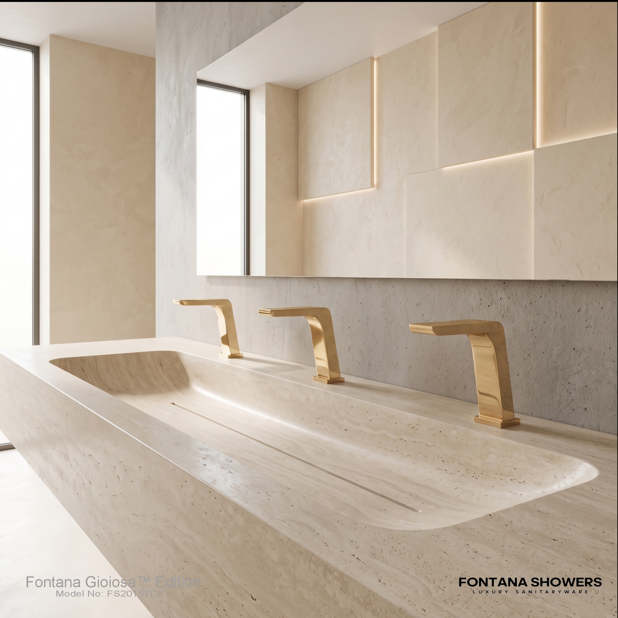 Fontana FS20157CP Champagne Touchless Faucet