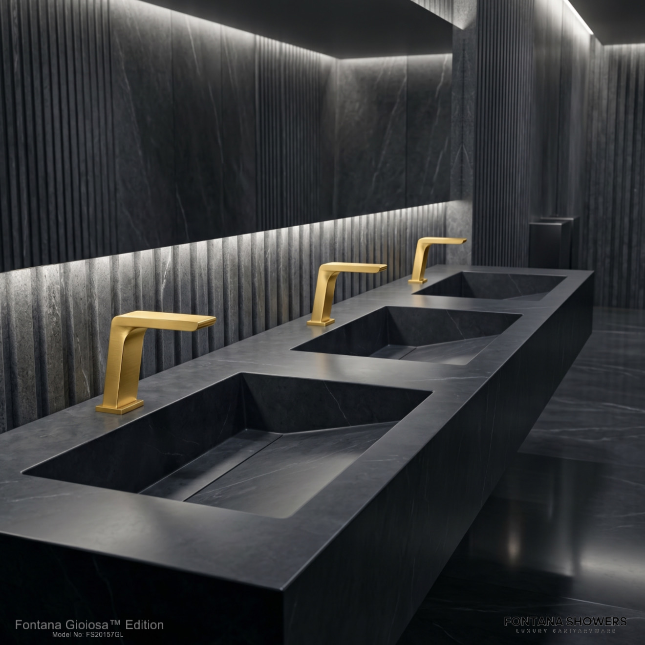 Fontana FS20157GL Gold Touchless Faucet