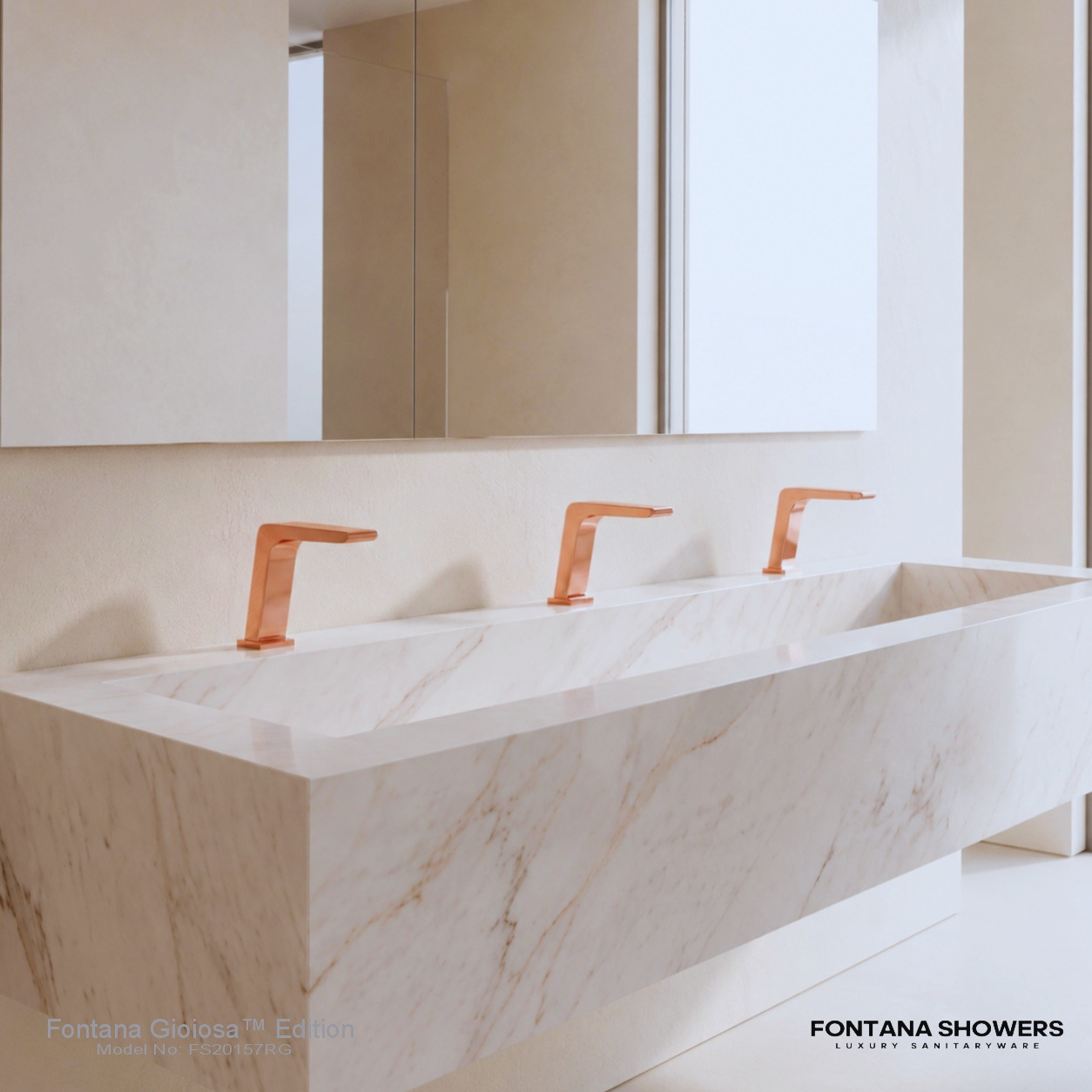 Fontana FS20157RG Rose Gold Touchless Faucet