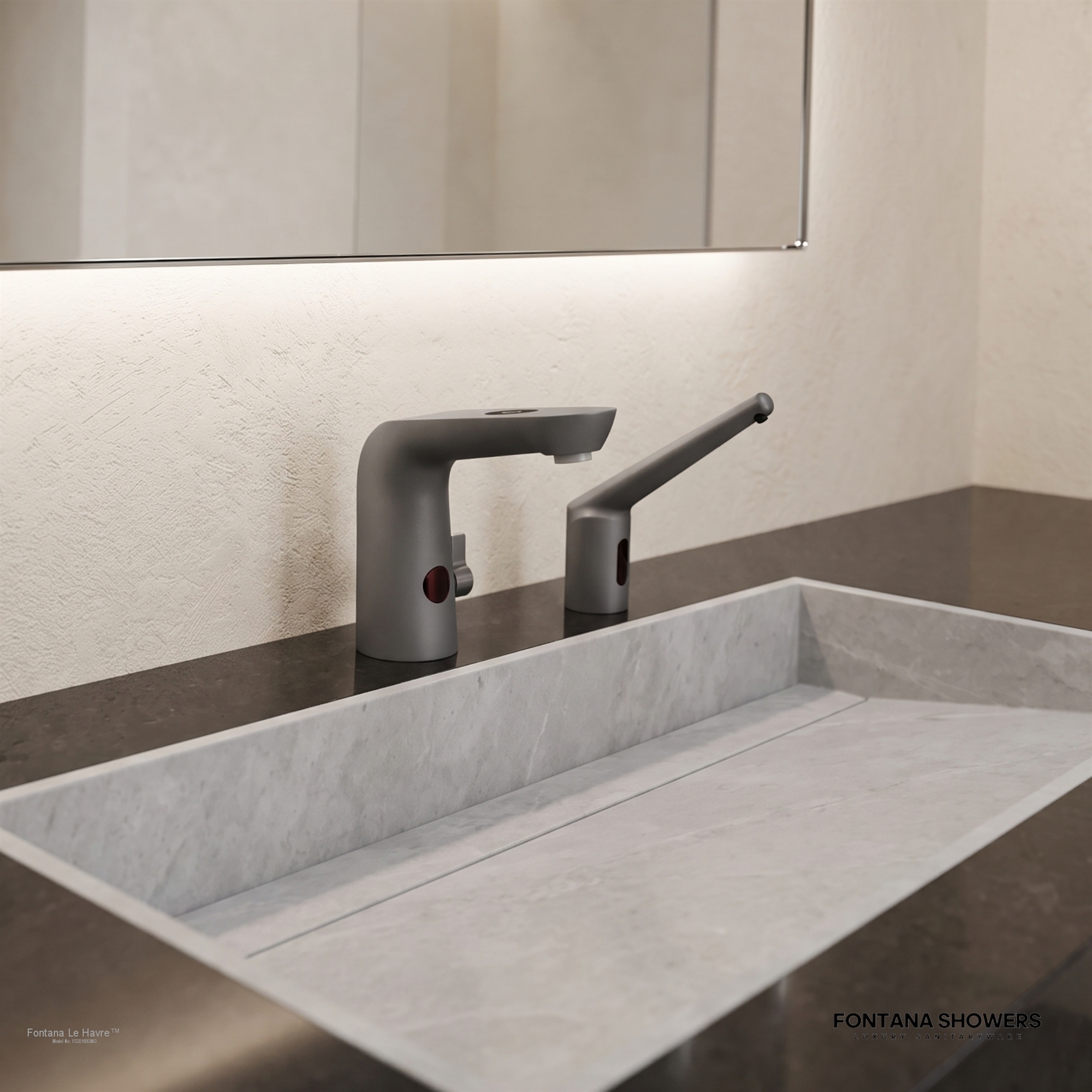 Alternate view of FontanaShowers FS20160GMG Gun Metal Gray product