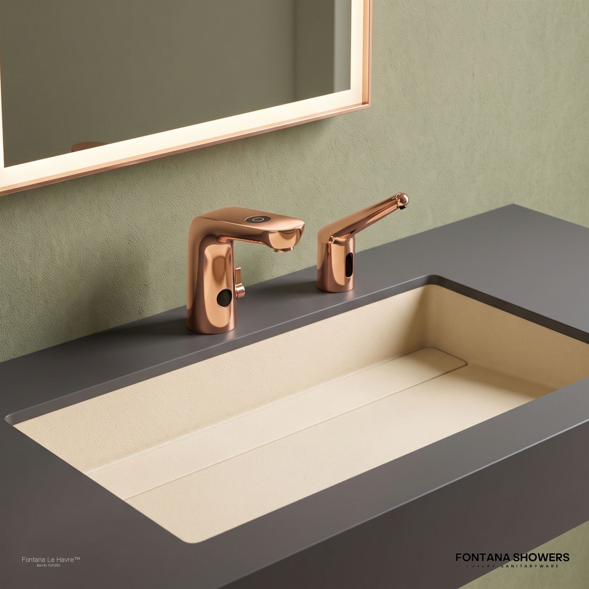 Alternate view of FontanaShowers FS20160RG Rose Gold product