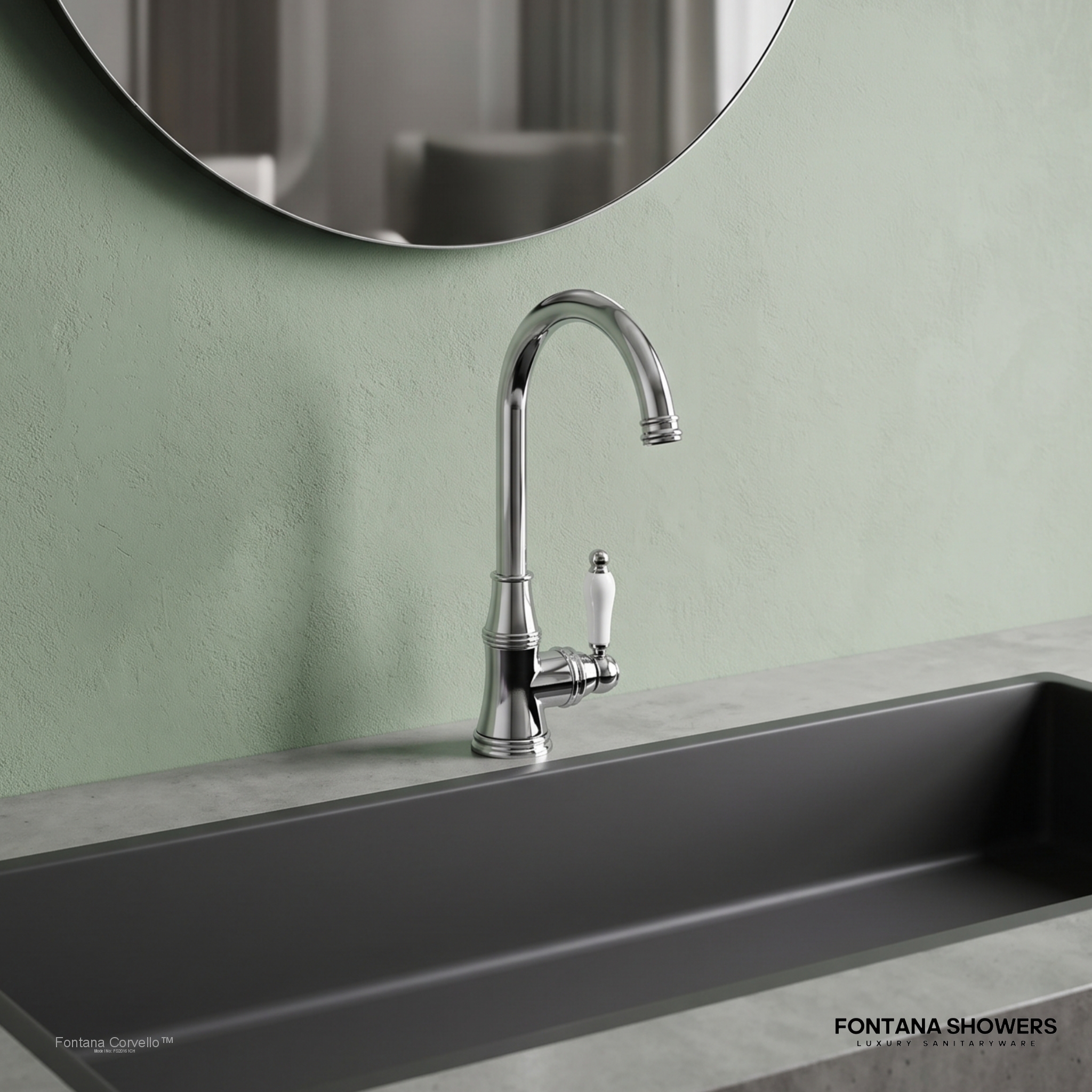 Fontana FS20161 Chrome Bathroom Faucet - FS20161CH