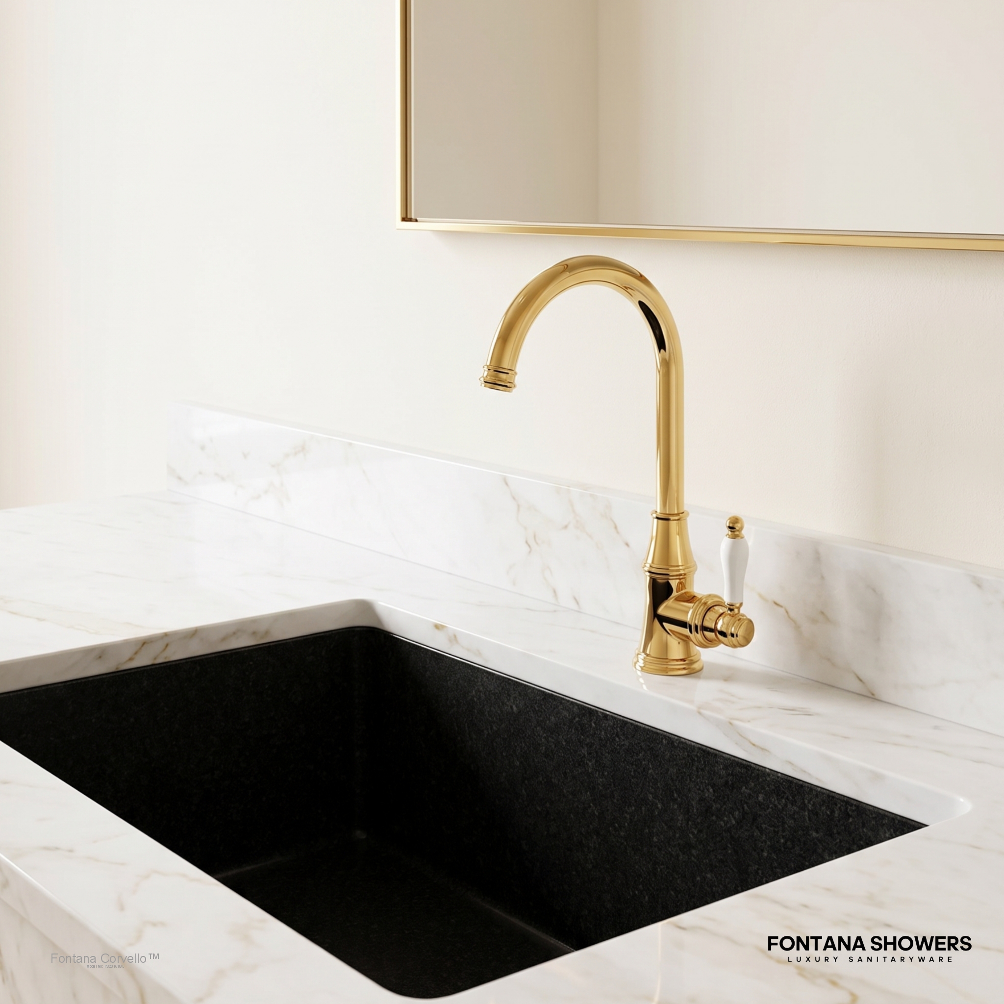 Fontana FS20161 Gold Bathroom Faucet - FS20161GL