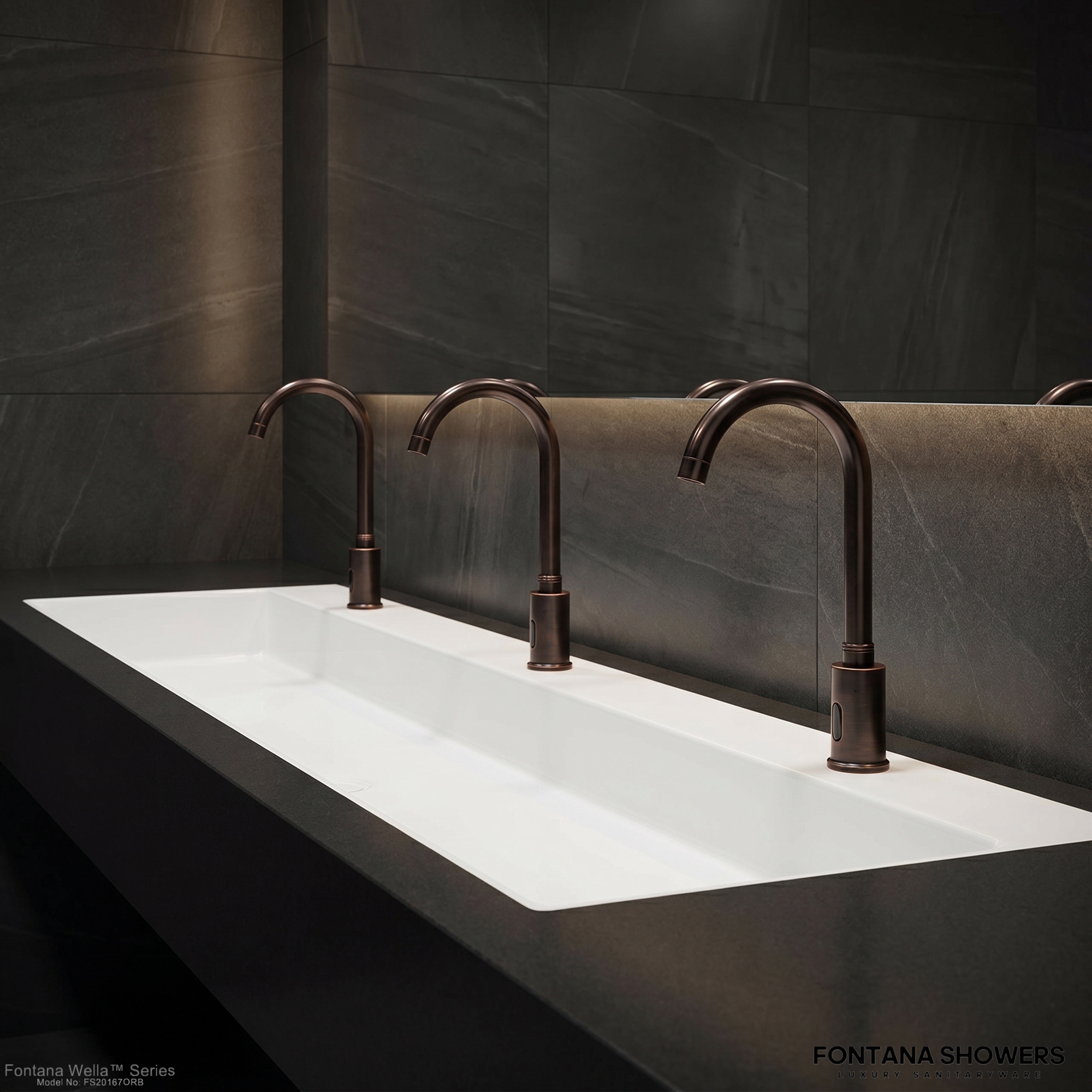 Fontana Wella Series Oil Rubbed Bronze Automatic Sensor Faucet