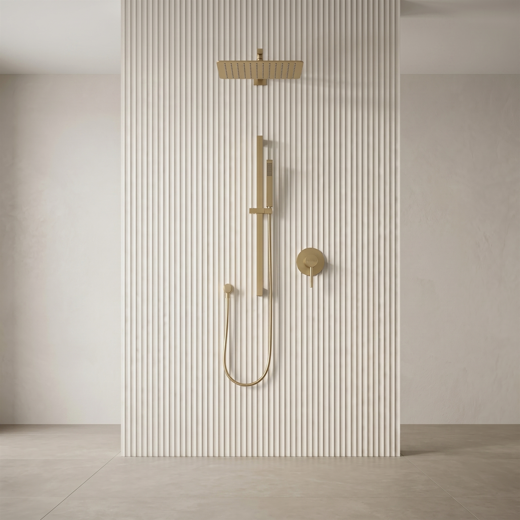 Fontana FS20183 Brushed Gold Touchless Faucet & Soap Dispenser Set