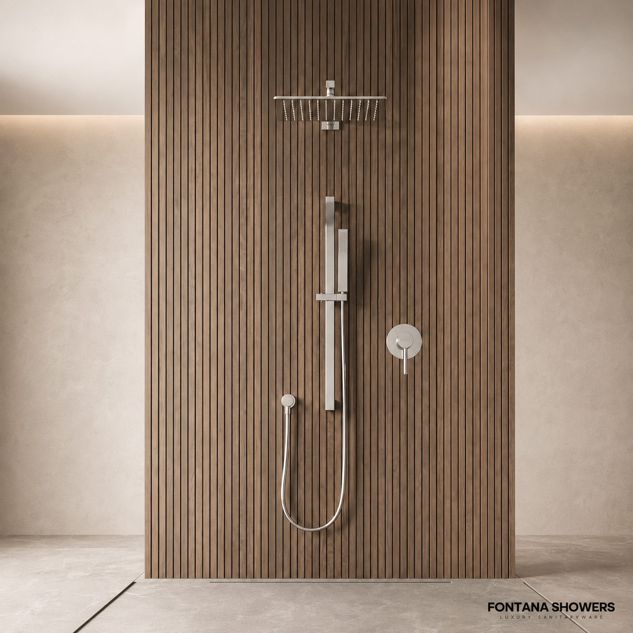 Fontana FS20183 Chrome Touchless Faucet & Soap Dispenser Set