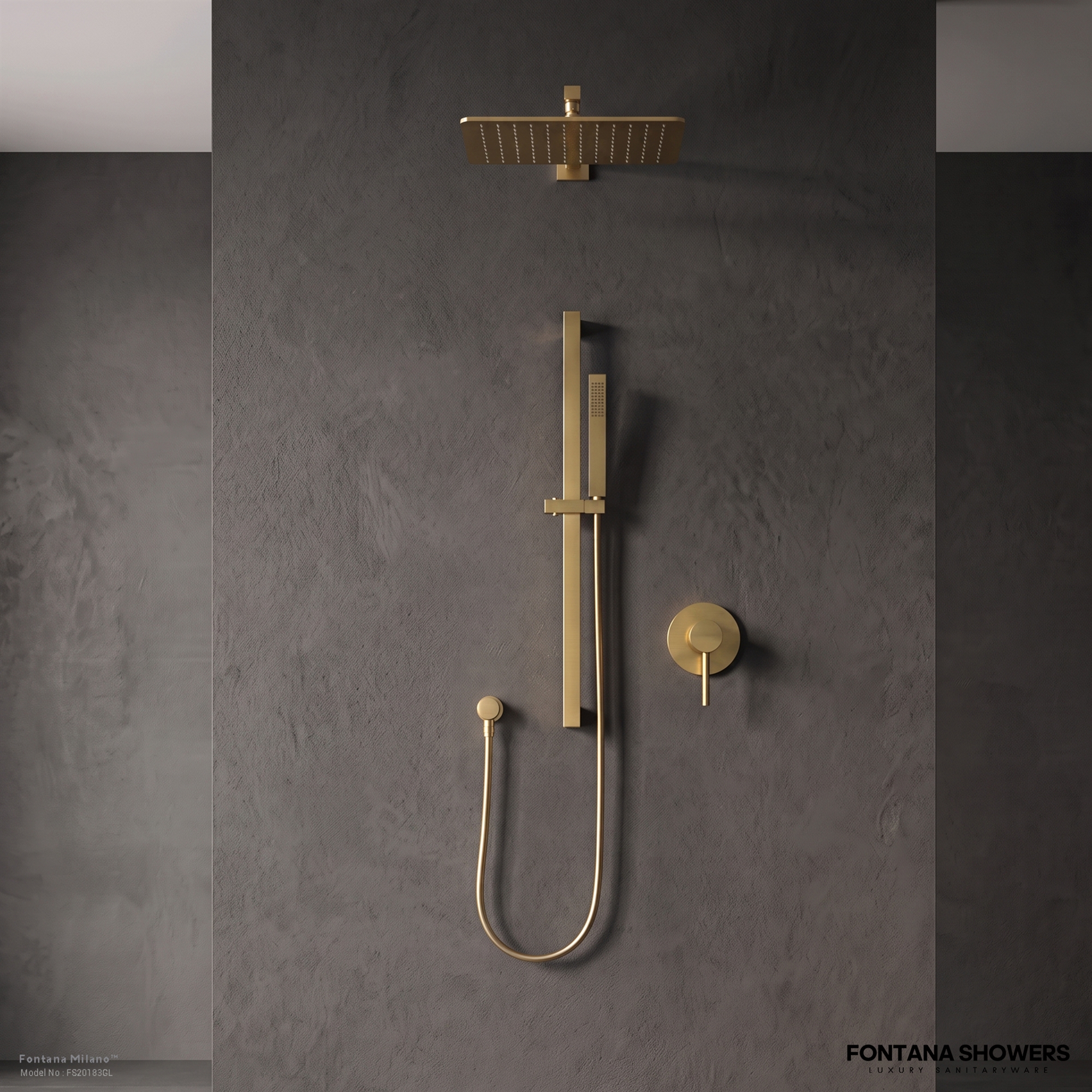Fontana FS20183 Gold Touchless Faucet & Soap Dispenser Set