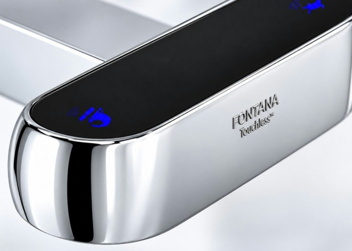 Fontana LED Display Wall Mounted Laser Touchless Faucet