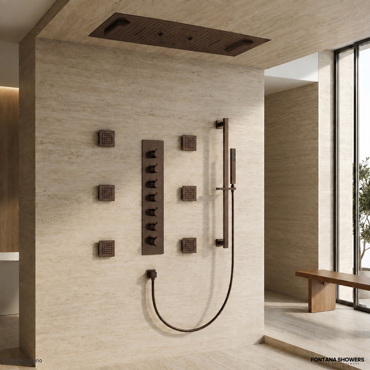 Fontana Lucano™ LED Music Shower System