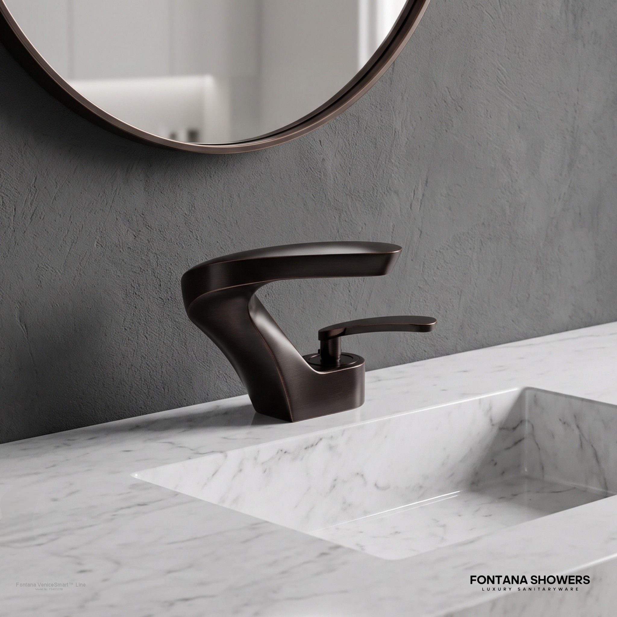 Fontana VeniceSmart Line Oil Rubbed Bronze Premium Bathroom Faucet
