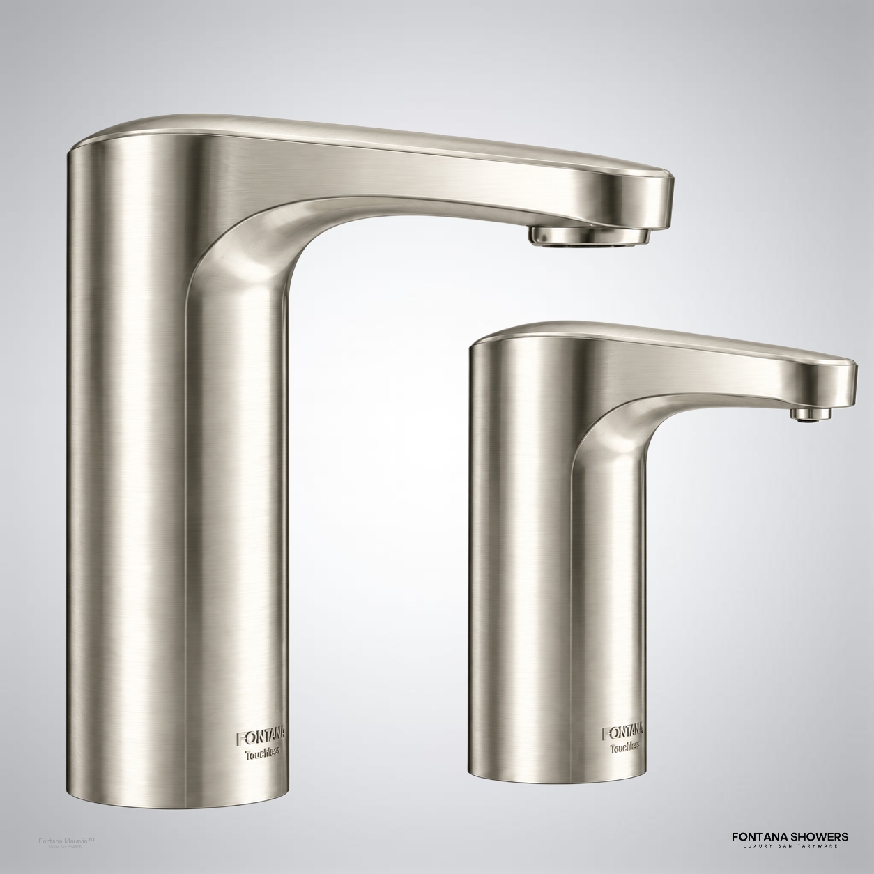 Fontana Maravio Brushed Nickel Touchless Faucet Set
