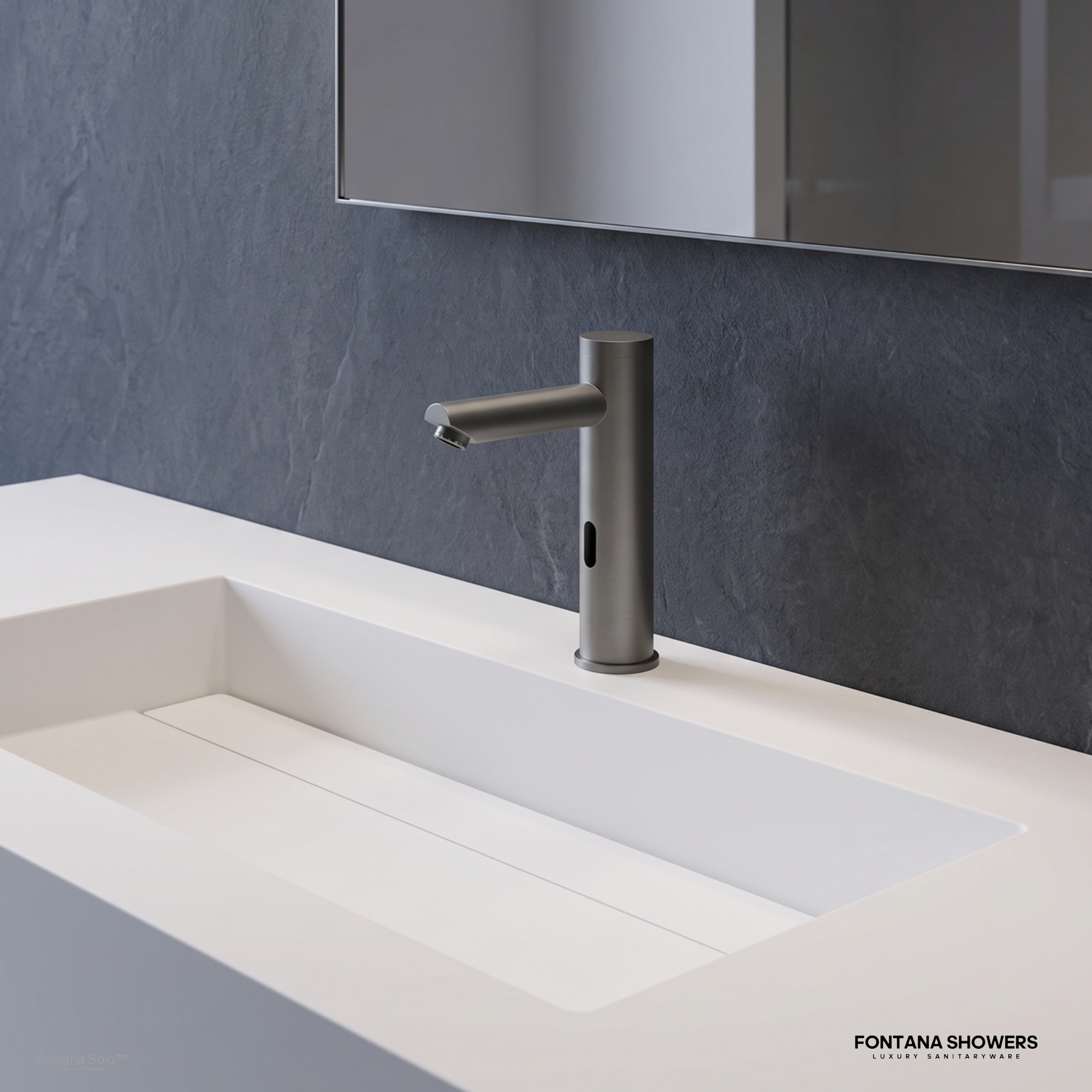 Fontana Solo Edition Gun Metal Gray Motion Activated Faucet