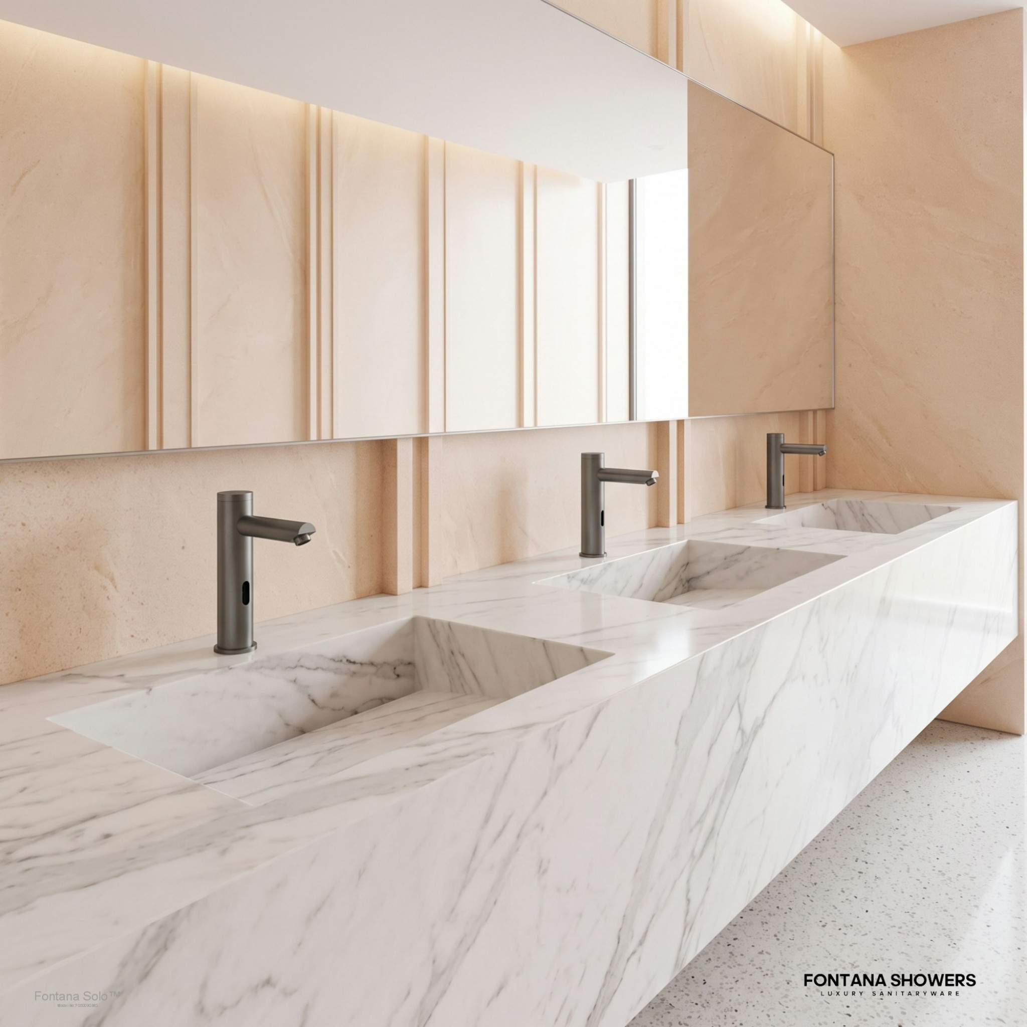 Fontana Solo Edition Gun Metal Gray Motion Activated Faucet