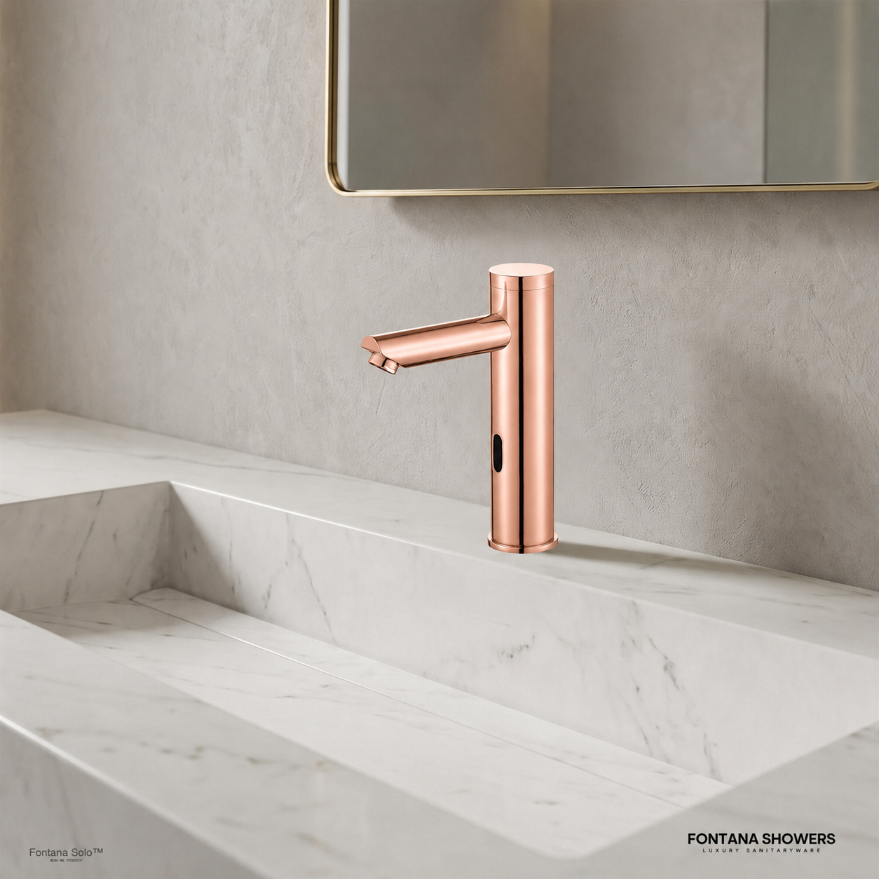Fontana Solo Edition Rose Gold Sensor Activated Faucet