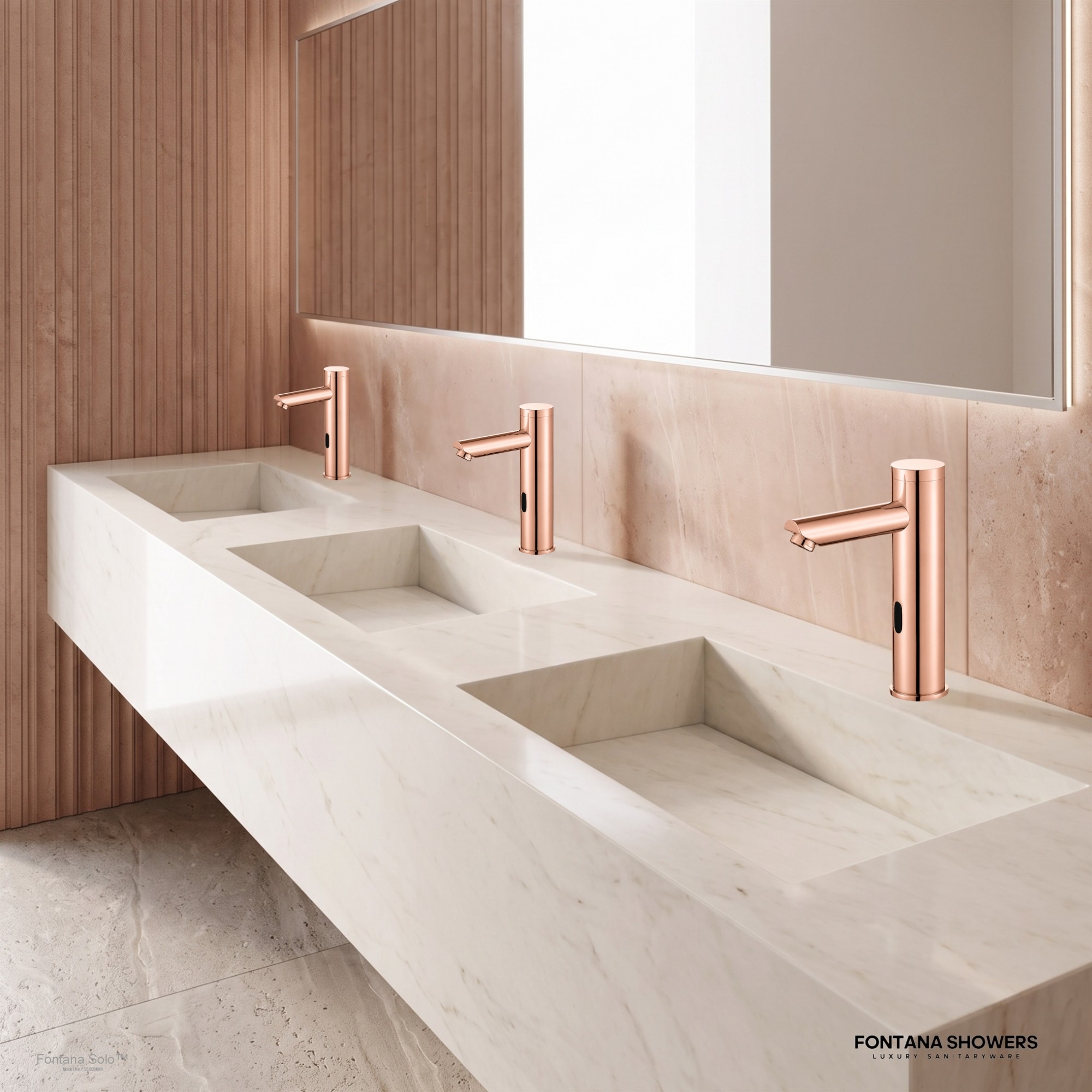 Fontana Solo Edition Rose Gold Sensor Activated Faucet