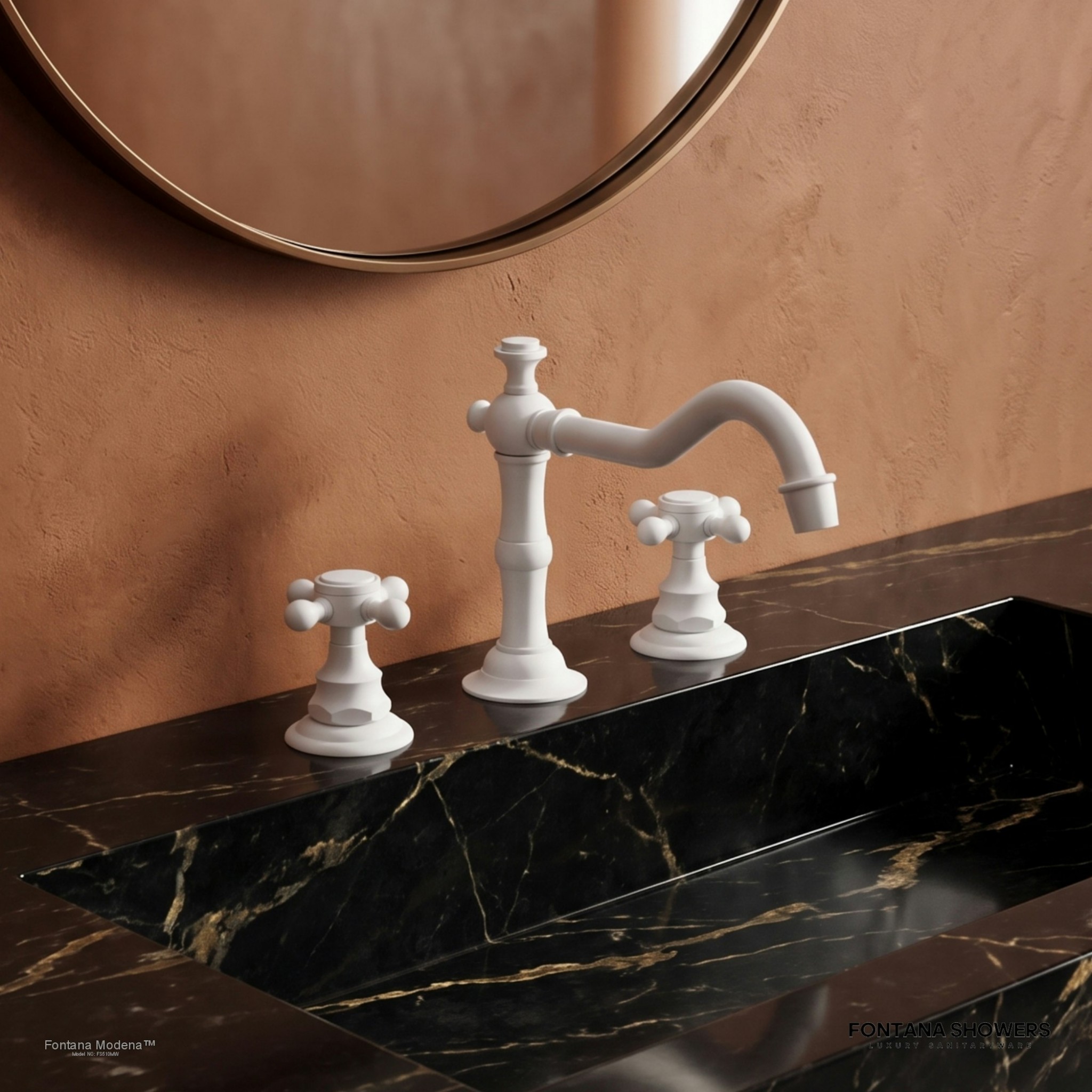 Fontana Matte White Oasis Faucet