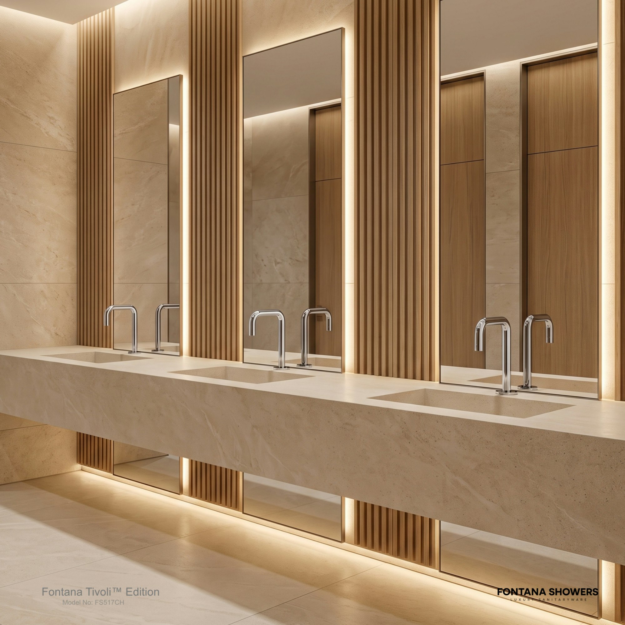 Fontana Tivoli Edition Chrome Premium Touchless Faucet