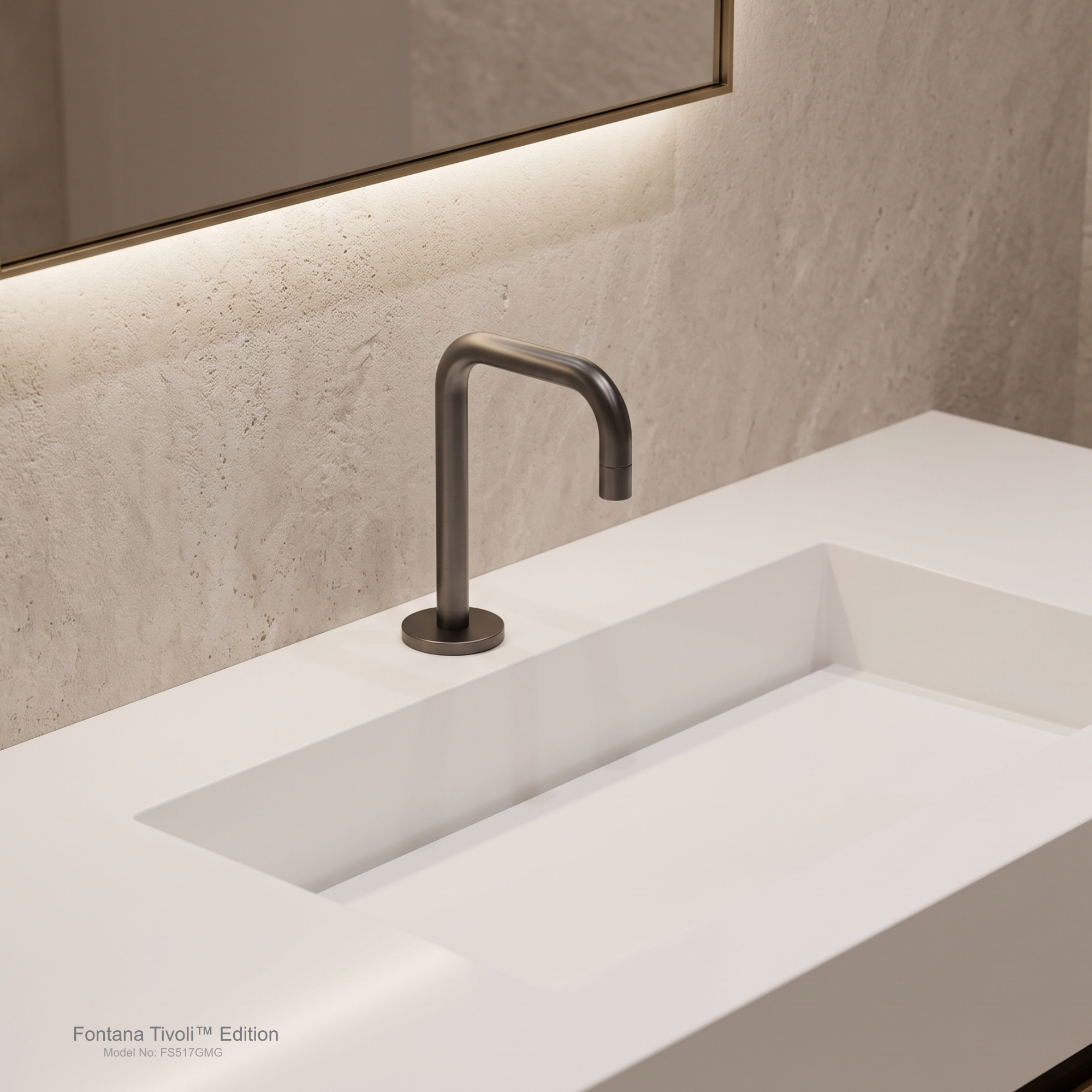 Fontana Tivoli Gun Metal Gray Touchless Faucet