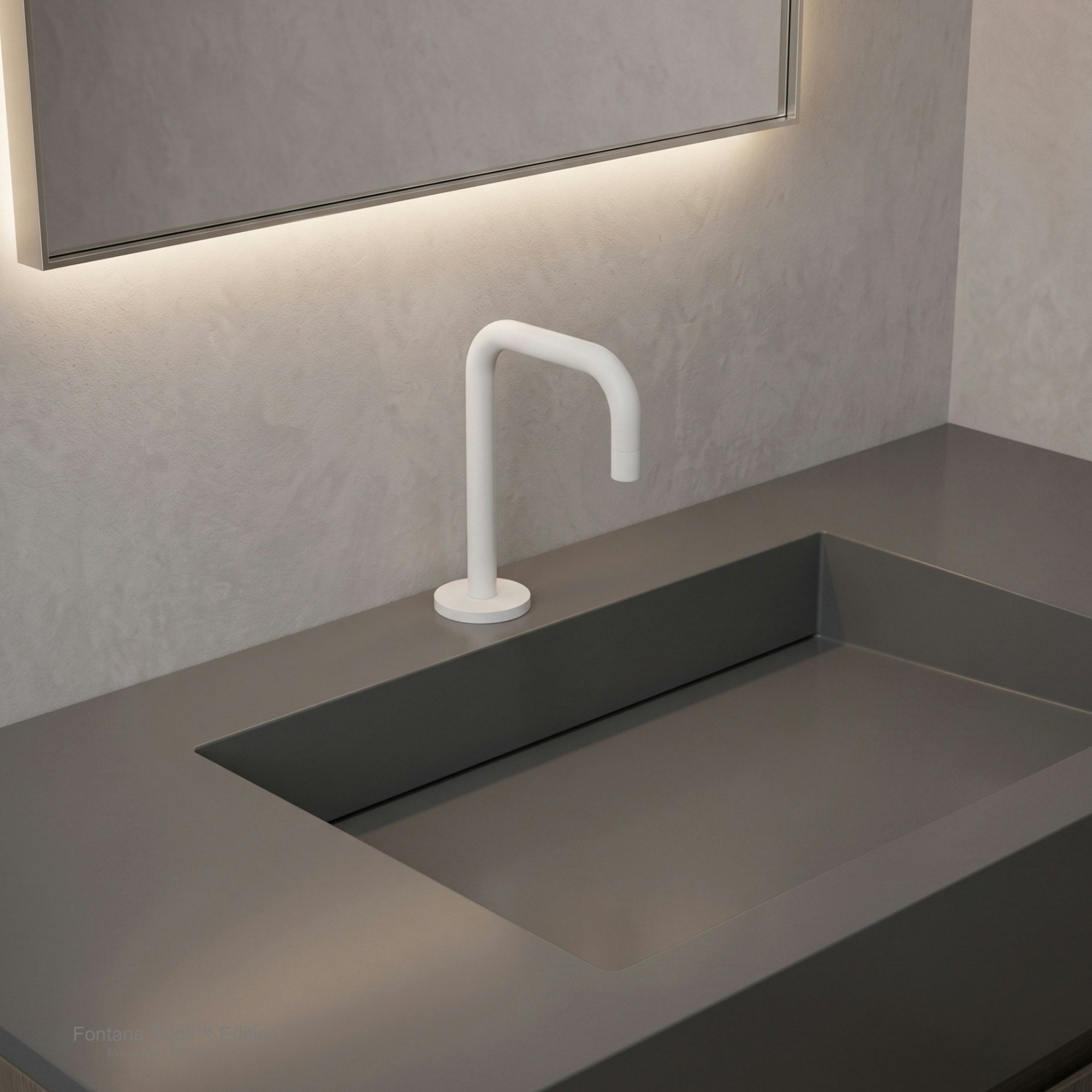 Fontana Tivoli Matte White Touchless Faucet