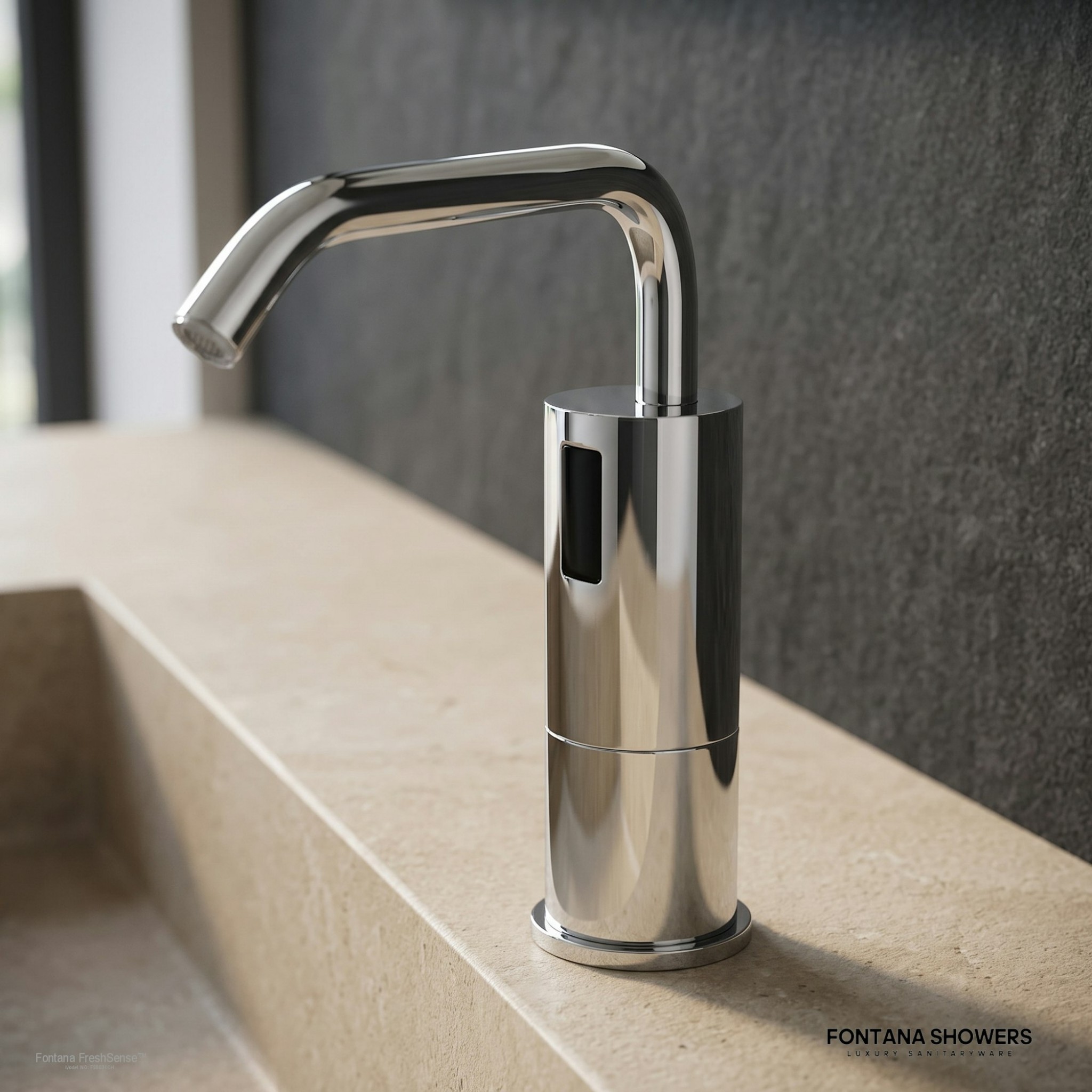 Fontana FreshSense Chrome Touchless Soap Dispenser