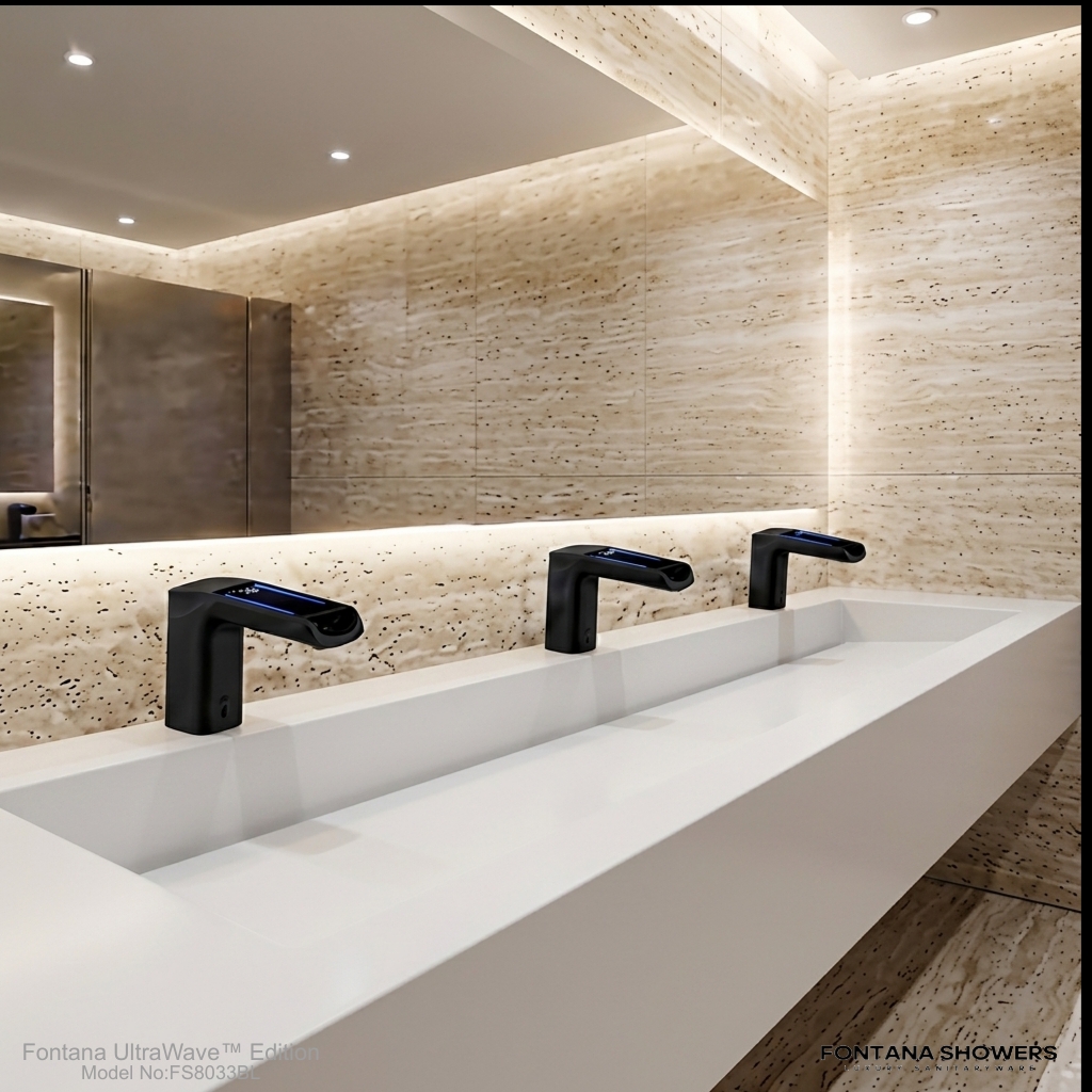FontanaMaxiStream Black Ultra Touchless Faucet FS8033BL