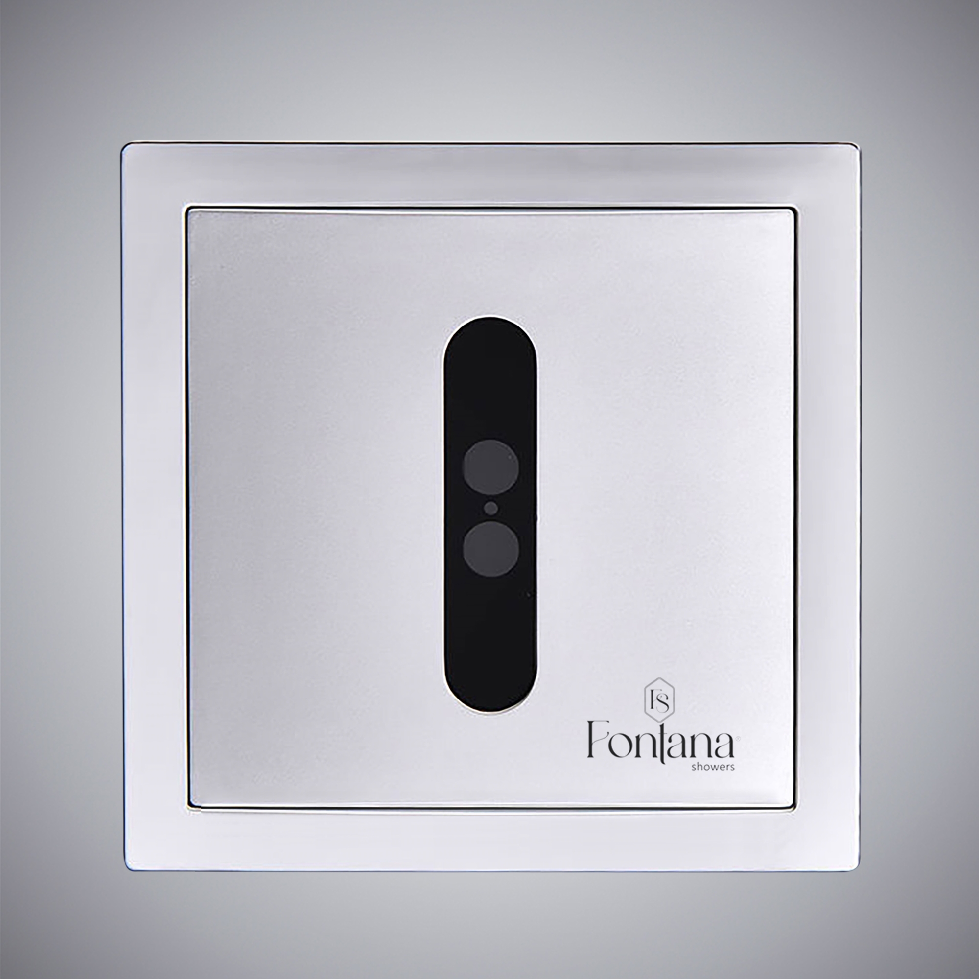 Fontana CoreReact Arctic White minimalist touchless urinal flush valve