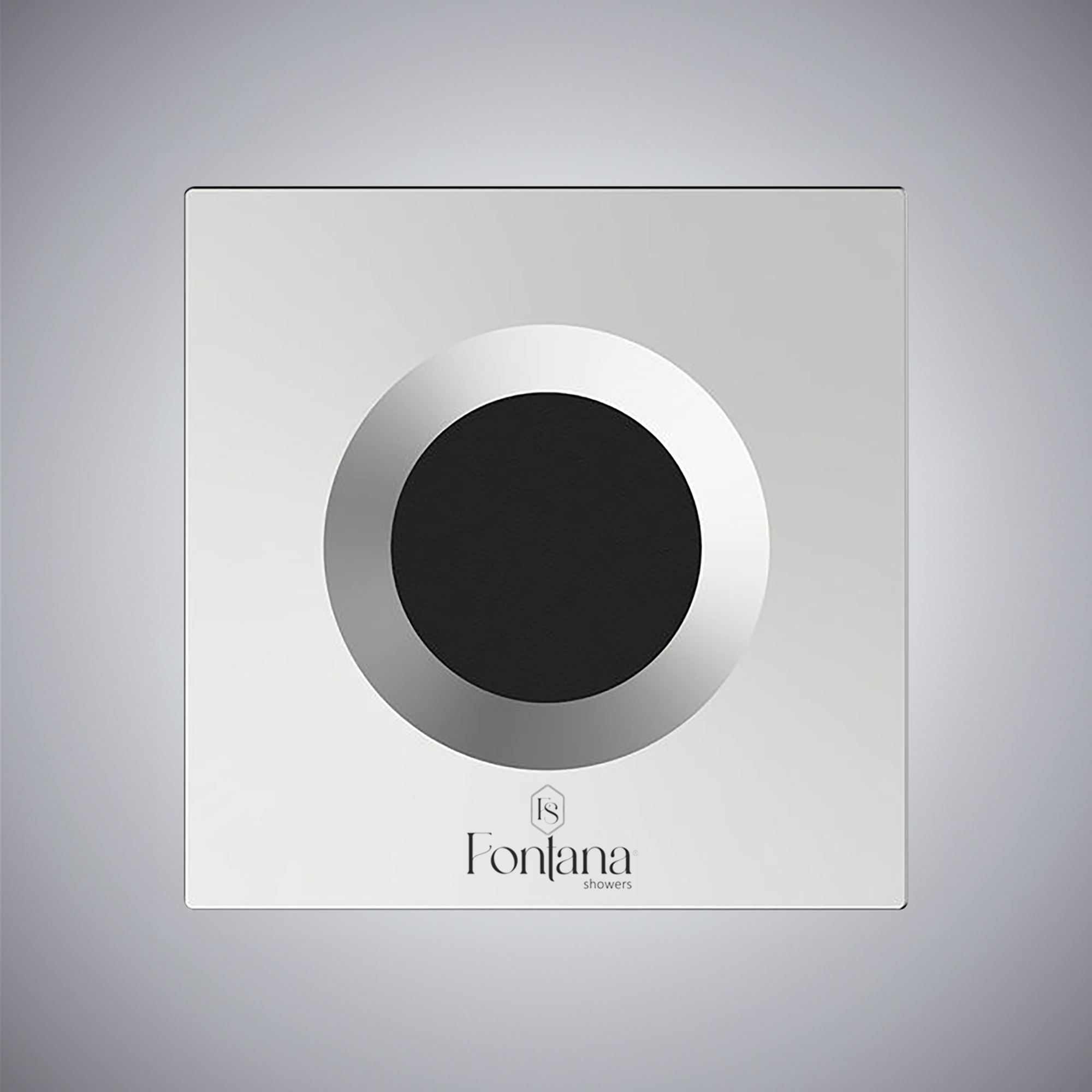 Fontana XSeries Eclipse Tone black and white sensor flush valve alternate view