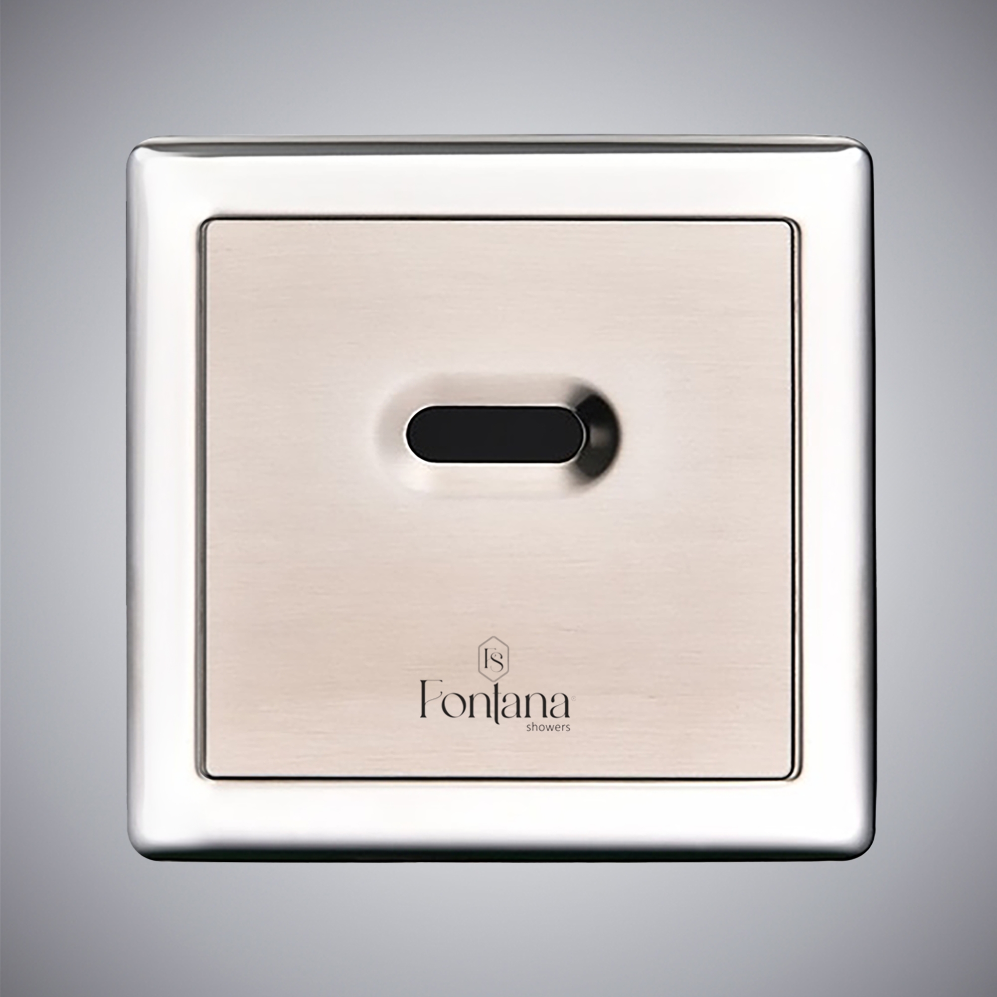 Fontana FlowSync Satin Nickel automatic sensor urinal flush valve