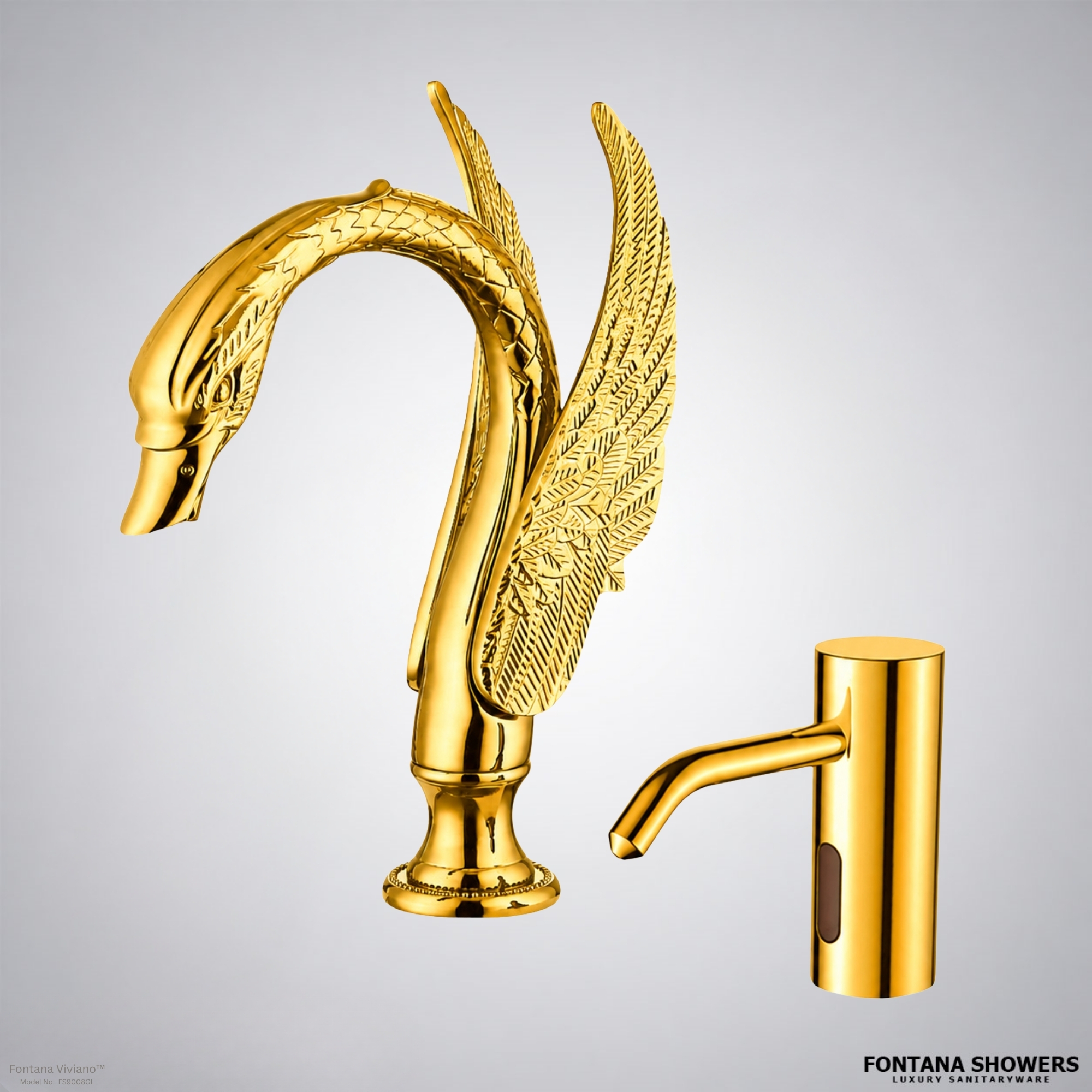 Fontana Viviano Gold Commercial Touchless Set - FS9008GL