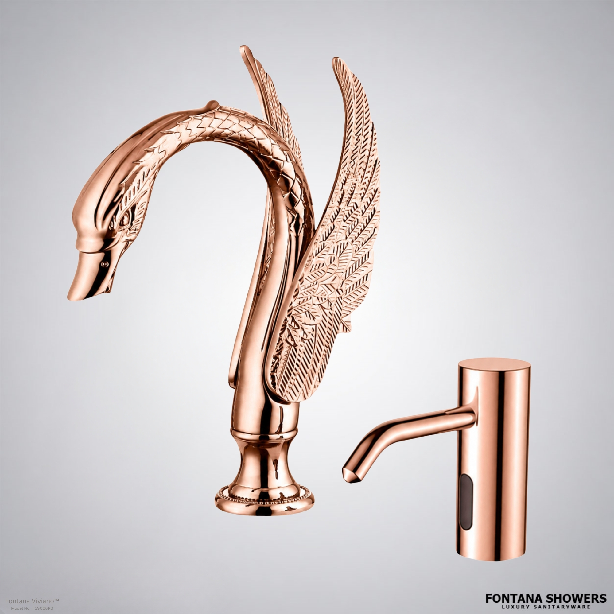 Fontana Viviano Rose Gold Commercial Touchless Set - FS9008RG