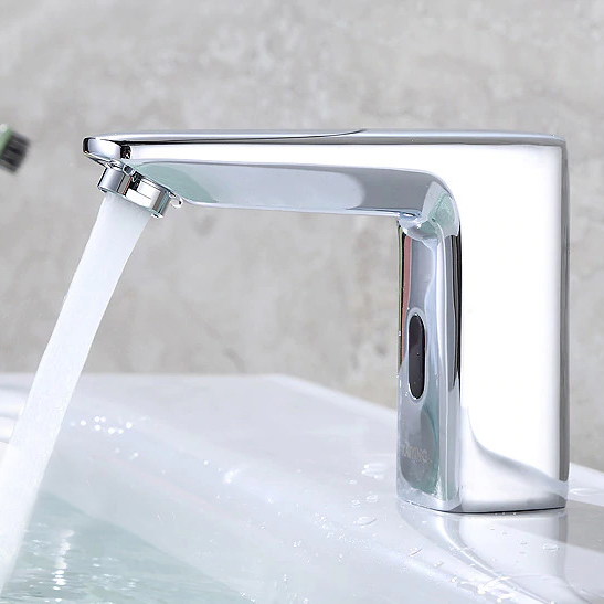 Fontana Lima Commercial Chrome Automatic Sensor Sink Faucet