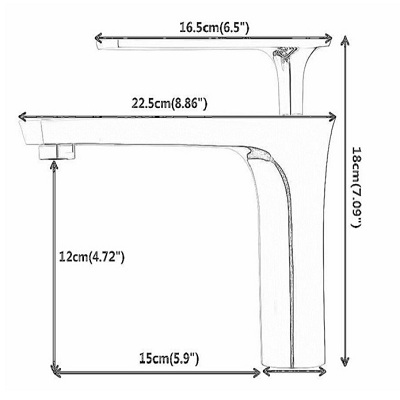Fontana Peru Hot and Cold Mixer Oil Rubbed Bronze Bathroom Sink Faucet