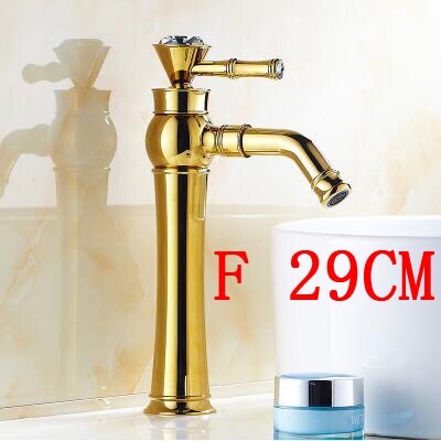 Fontana Milan Gold Antique Style 360 Rotatable Deck Mount Sink Faucet