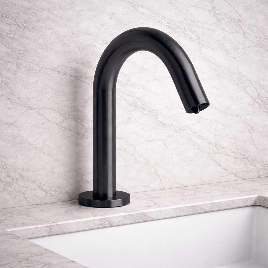 Fontana Commercial Electronic Sensor Automatic Faucet in Matte Black